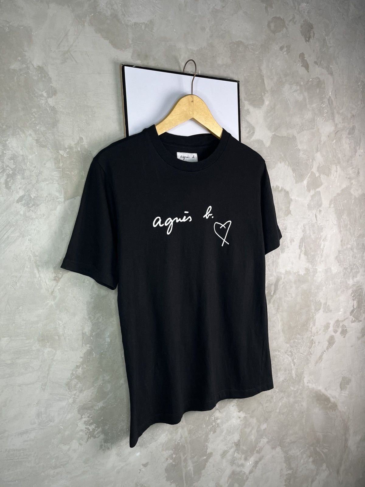 agnes b. Agnes B Homme Love Logo T-Shirt Minimalist Parisian Size US M / EU 48-50 / 2 - 3 Thumbnail