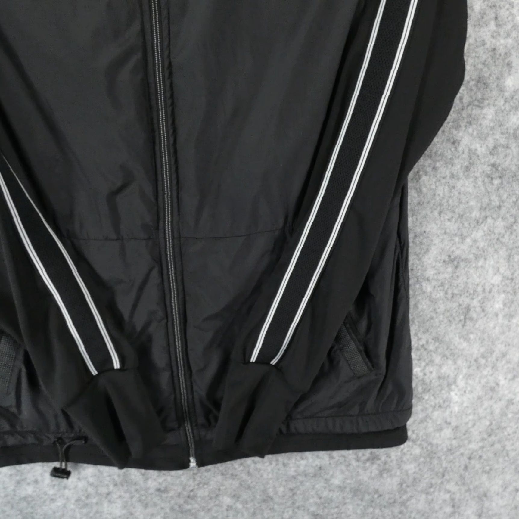 Vintage Tangerine Jacket Womens Medium Black Full Zip Softshell Workout Yoga Size M / US 6-8 / IT 42-44 - 5 Thumbnail