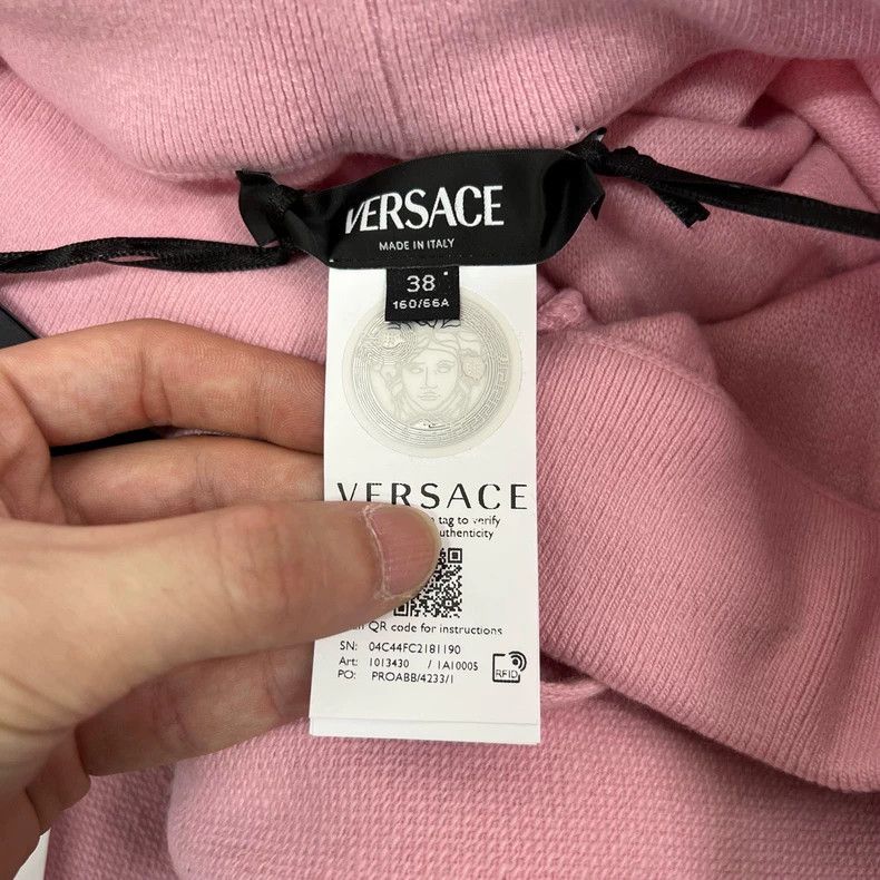 Versace Versace Medusa avatar pink knitted sweatshirt Size S / US 4 / IT 40 - 7 Thumbnail