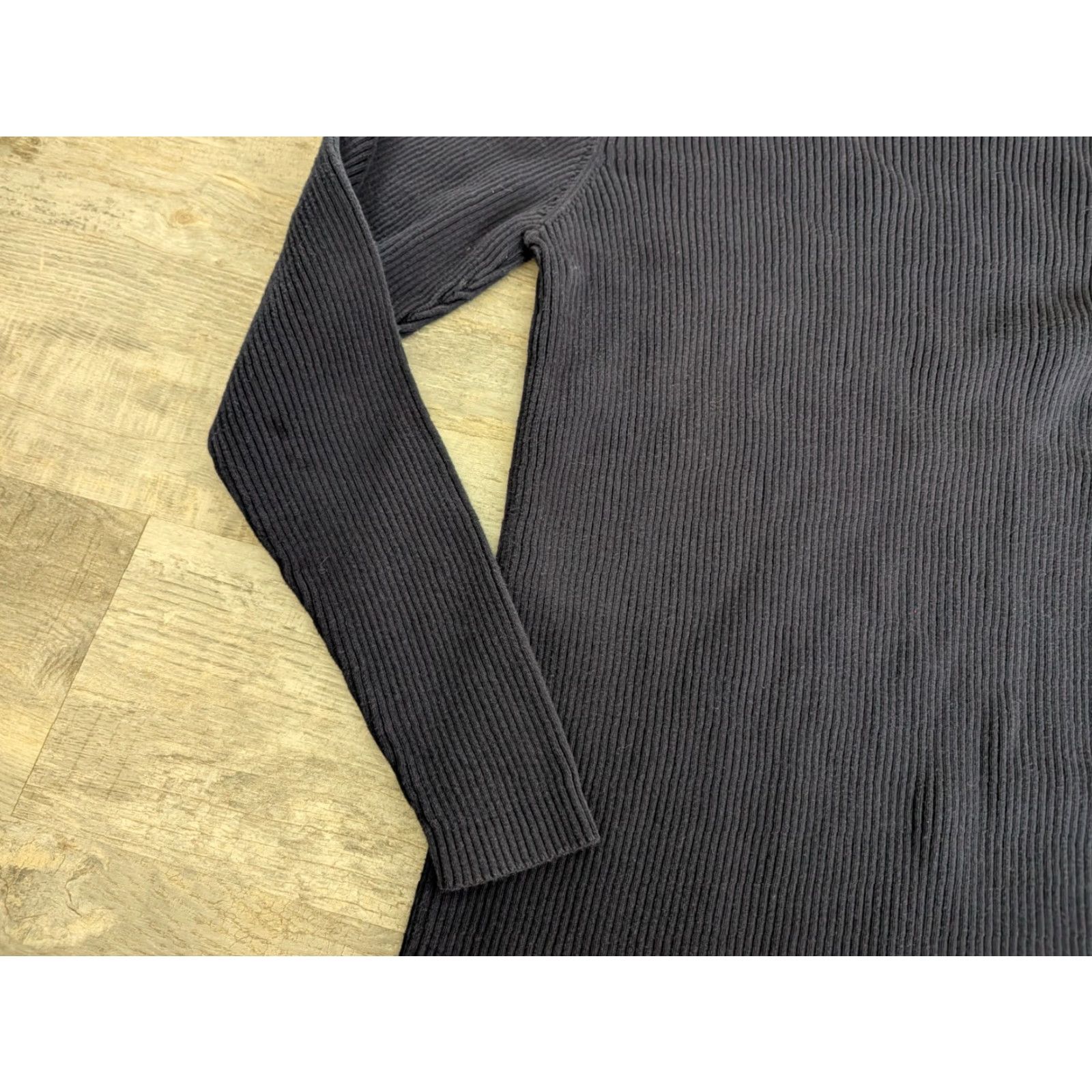 Polo Ralph Lauren VINTAGE Polo Ralph Lauren Polo Jeans Company Ribbed 100% Cotton Sweater L Navy Womens Pullover Knit Mock Neck Long Sleeve Slim 90s Preppy Logo Size L / US 10 / IT 46 - 4 Thumbnail