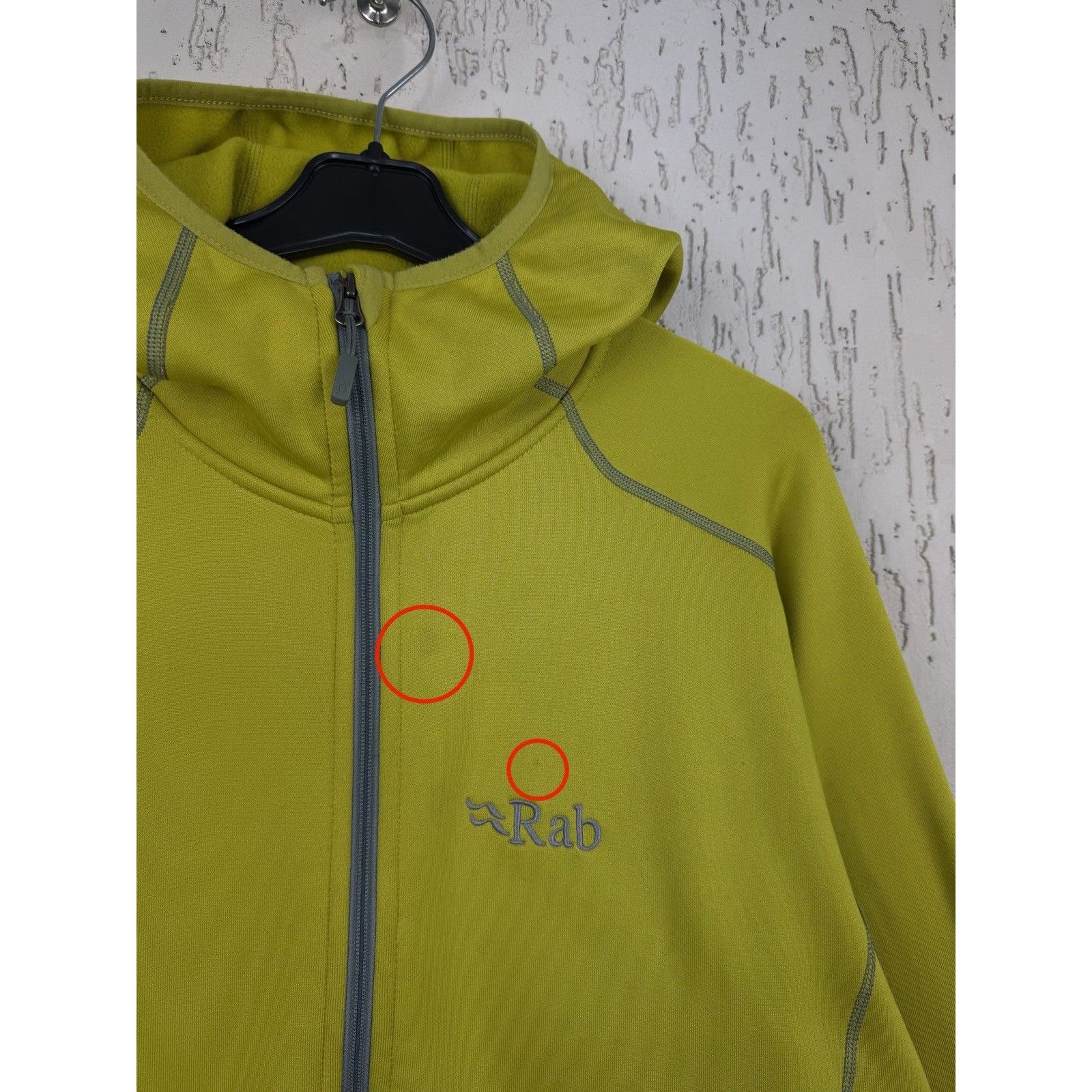 Rab Rab Hoodie Mens L Yellow Power Stretch Polartec Full Zip Jum Size US L / EU 52-54 / 3 - 5 Thumbnail