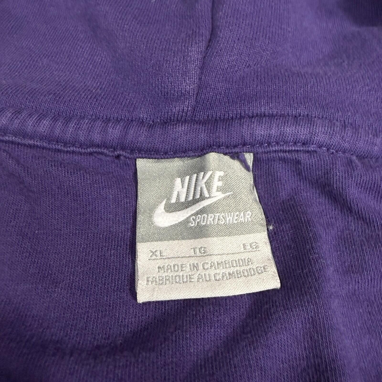 Nike Vintage Y2K Nike swoosh Essential Purple XL Full Zip Hoodie Size US XL / EU 56 / 4 - 3 Thumbnail
