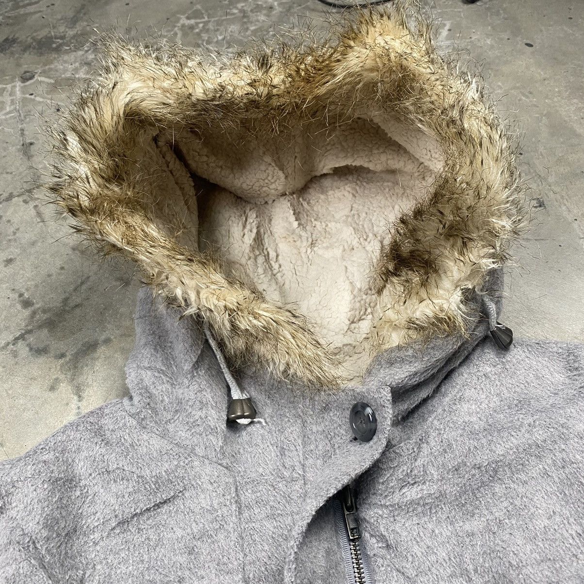 If Six Was Nine × Japanese Brand × Le Grande Bleu (L.G.B.) Faux Fur Hooded i6w9 LGB Style Fleece Zip Up Size L / US 10 / IT 46 - 7 Thumbnail
