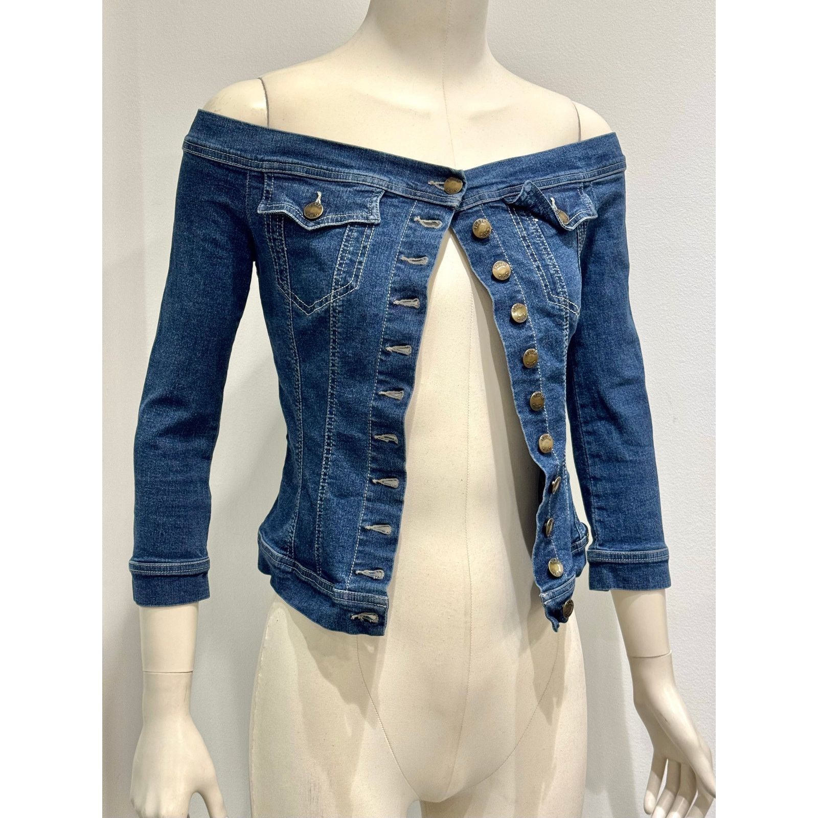 plein sud 2000s Plein Sud denim biker set Size 26" / US 2 / IT 38 - 2 Thumbnail
