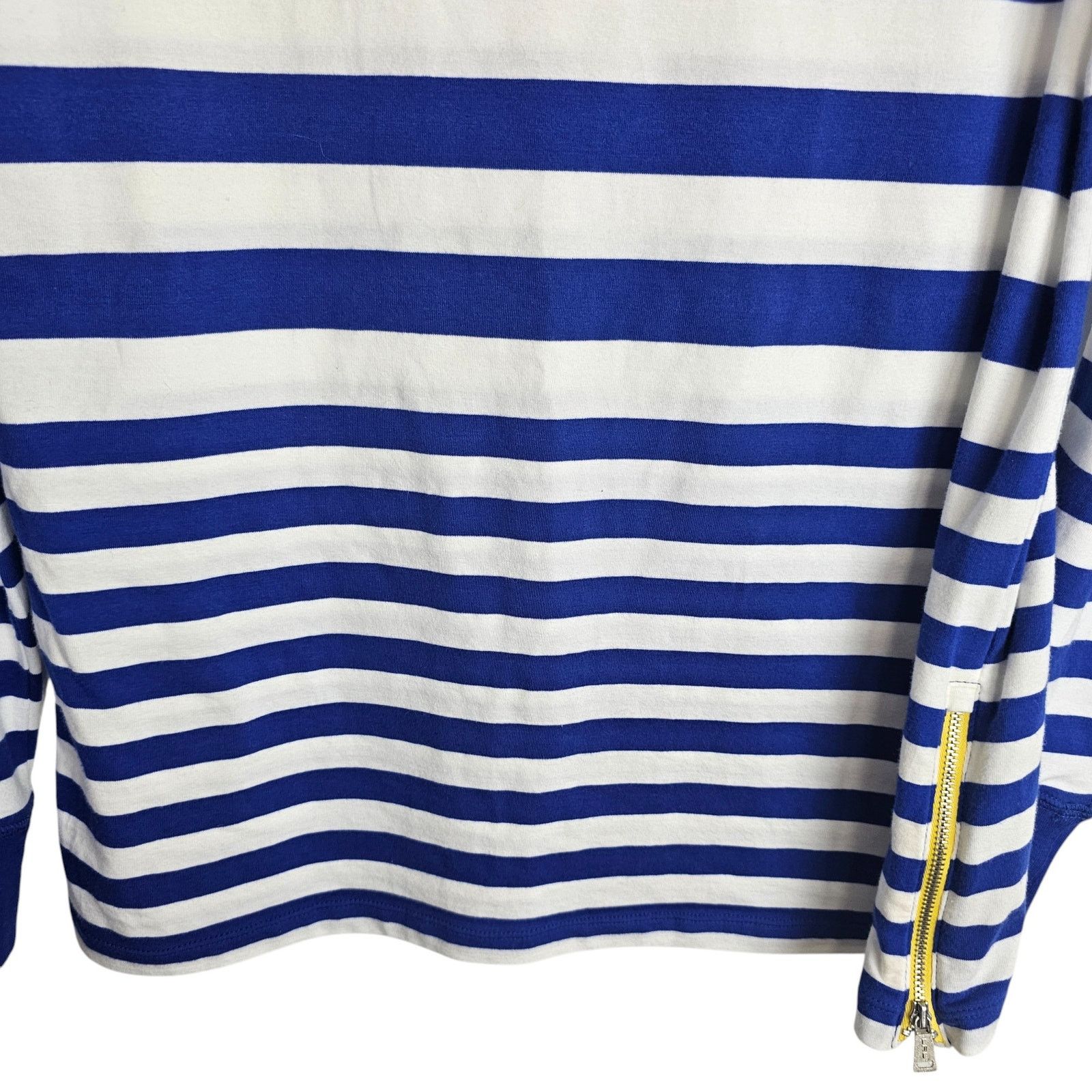 Lauren Ralph Lauren Ralph Lauren Active Striped Top M Nautical Preppy Classic Size M / US 6-8 / IT 42-44 - 3 Thumbnail