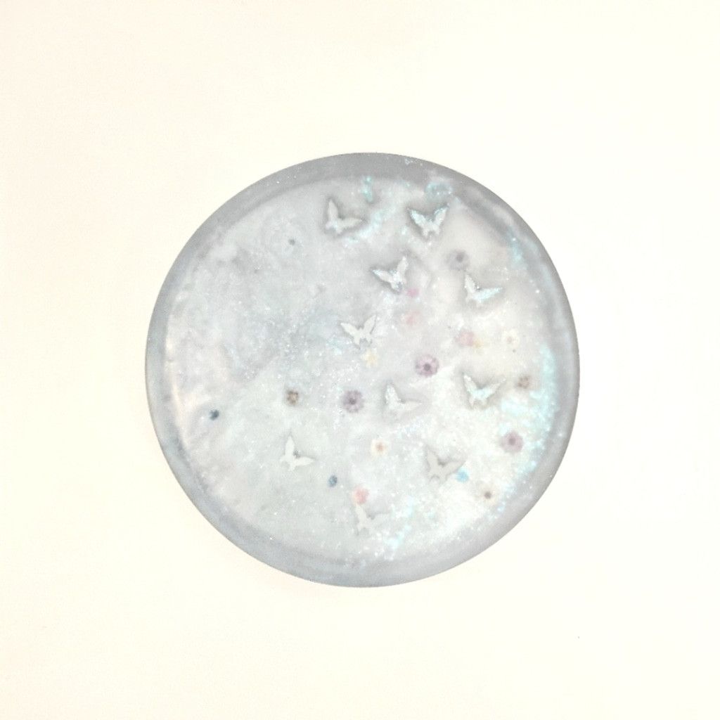Handmade Iridescent Butterfly Resin Trinket Dish Size ONE SIZE - 1 Thumbnail