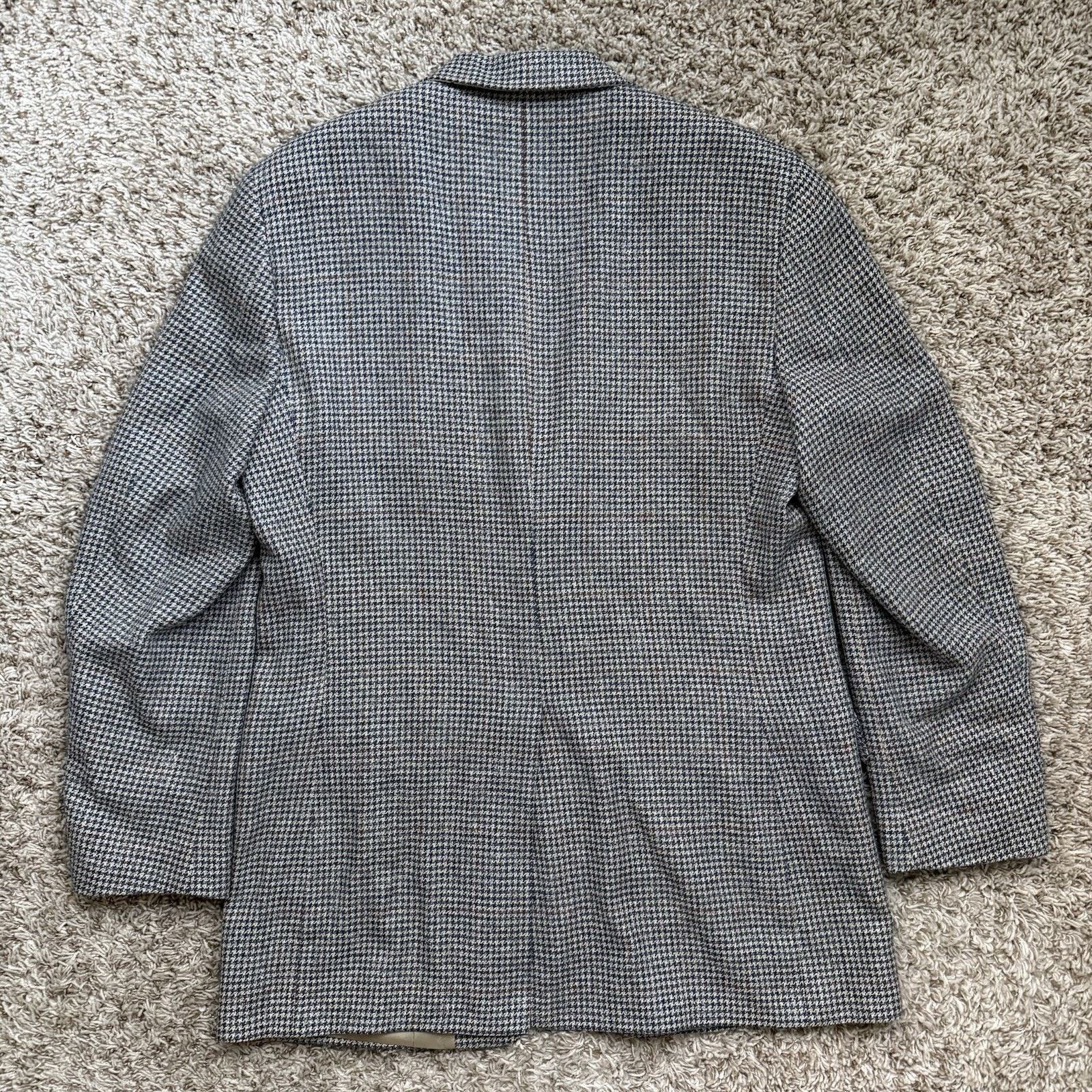Brooks Brothers × Vintage Vintage Brooks Brothers Houndstooth Wool Blazer Suit Jacket Size 42L - 2 Thumbnail