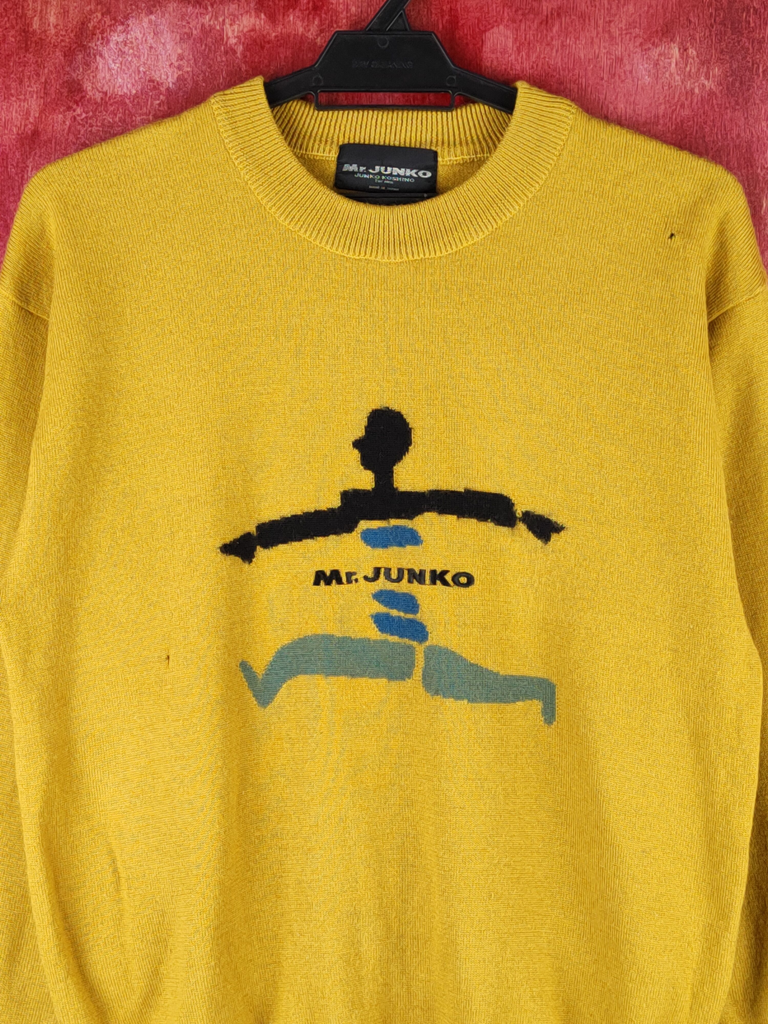 Mr. Junko DL Mr.Junko Koshino Mustard Knitwear Sweatshirt #S1522 Size US M / EU 48-50 / 2 - 2 Thumbnail