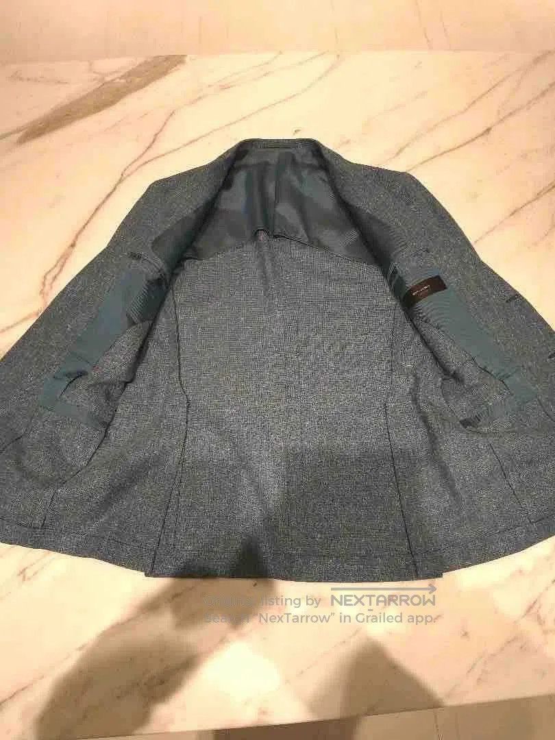 Ring Jacket custom hand-tailored jacket in turquoise blue. Size US L / EU 52-54 / 3 - 5 Thumbnail