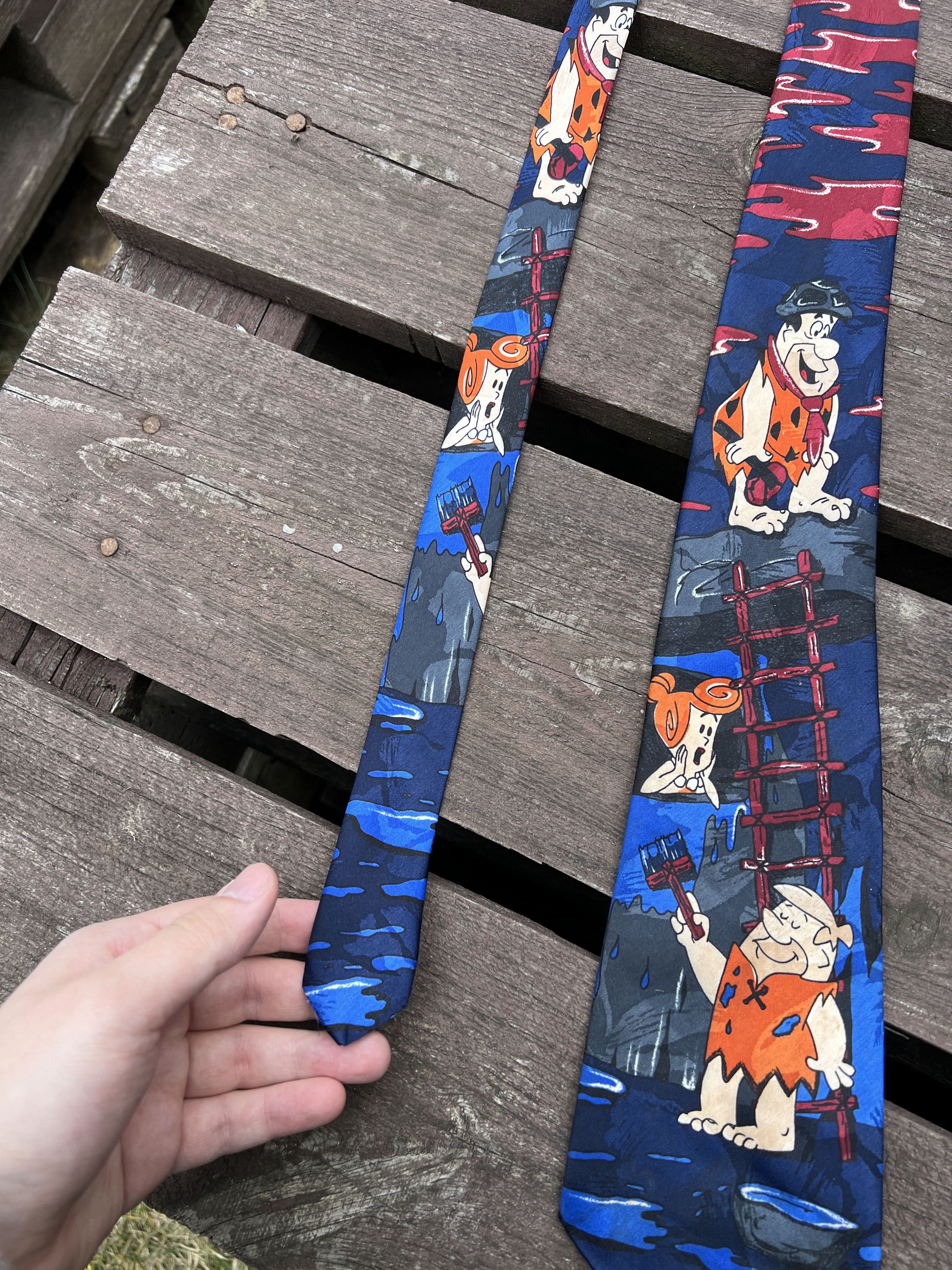 Cartoon Network Vintage 90s Flintstones Cartoon Movie tie Size ONE SIZE - 4 Thumbnail