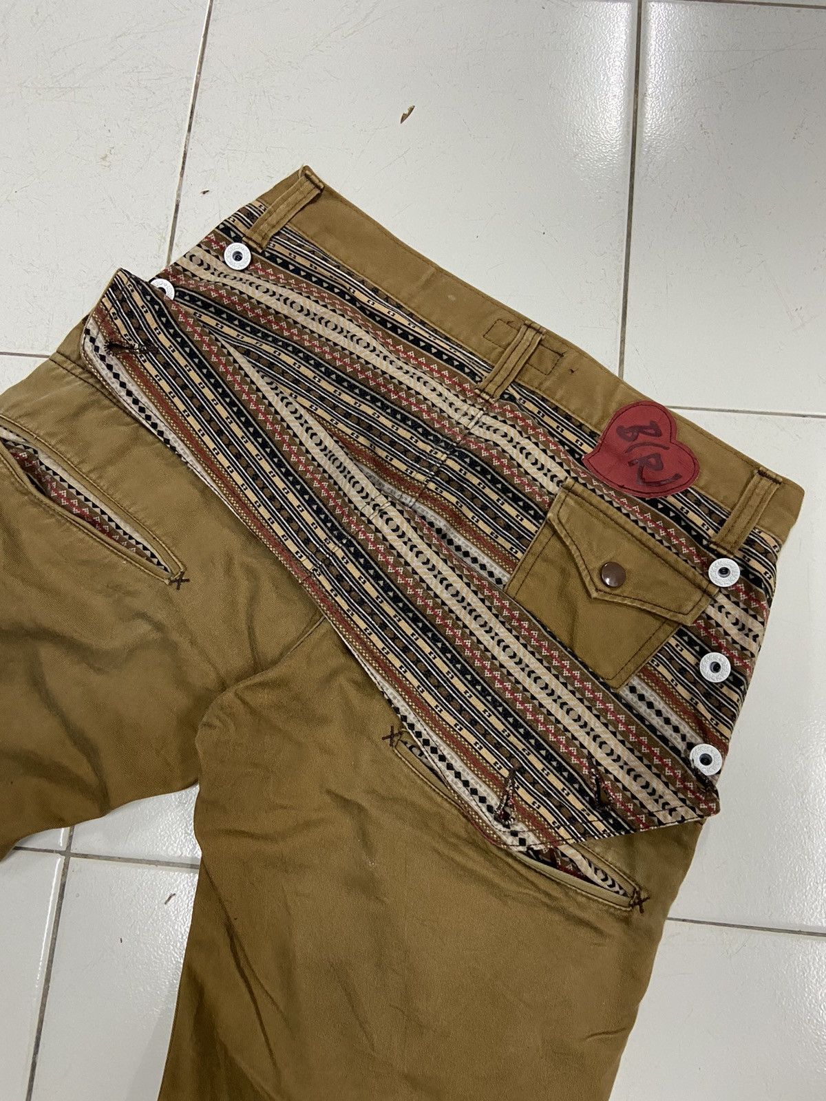 Japanese Brand BLACK (R)EVOLUTION LABEL DOUBLE WAIST STYLE RARE PANTS Size US 30 / EU 46 - 5 Thumbnail