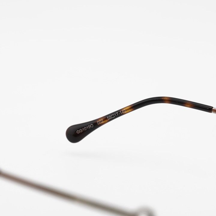 Gucci Gucci GG1019O 002 Eyeglasses Silver 58mm Square Frame Size ONE SIZE - 8 Thumbnail
