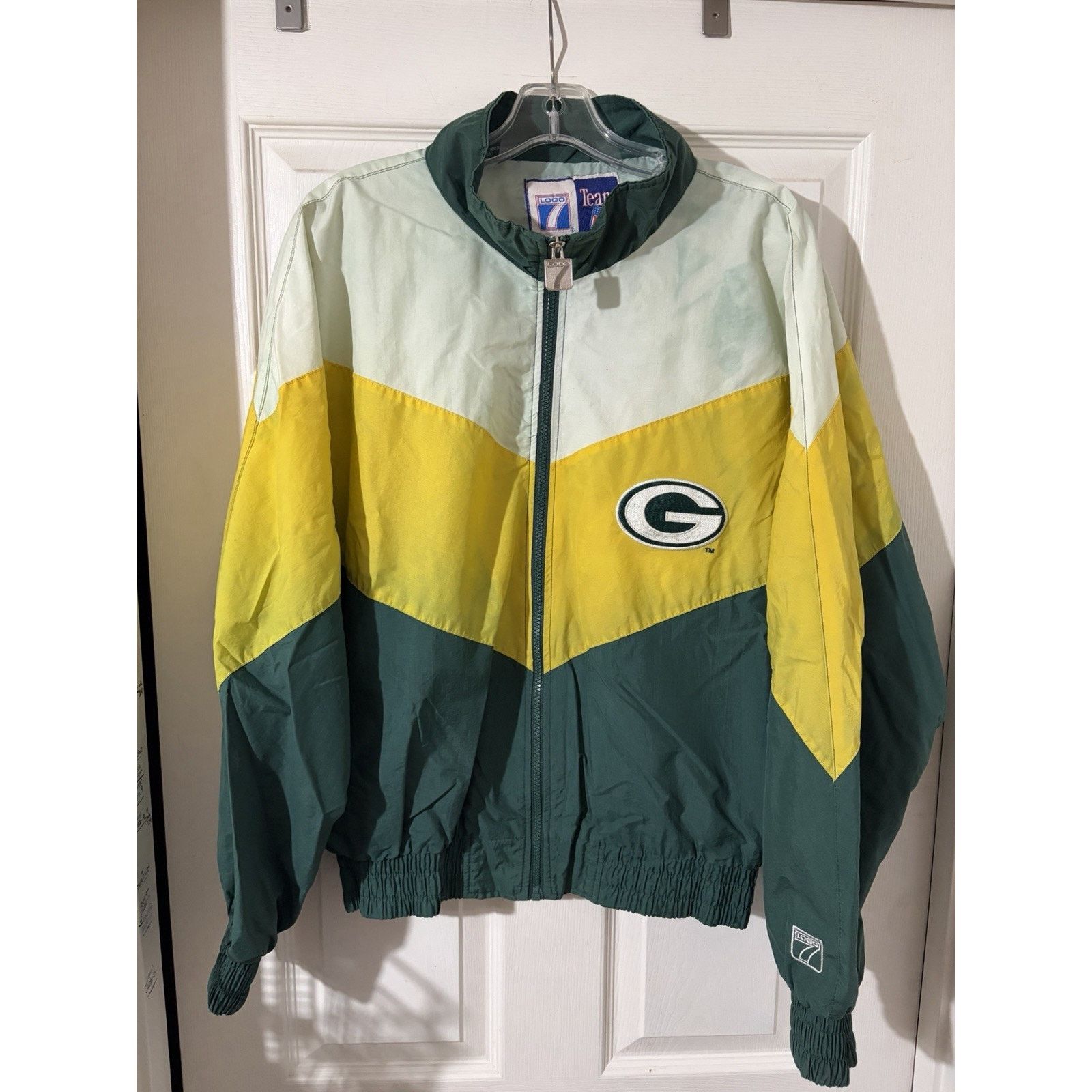 Logo 7 Vintage Logo 7 Green Bay Packers Windbreaker NFL Sz L 90’s Size US L / EU 52-54 / 3 - 1 Thumbnail