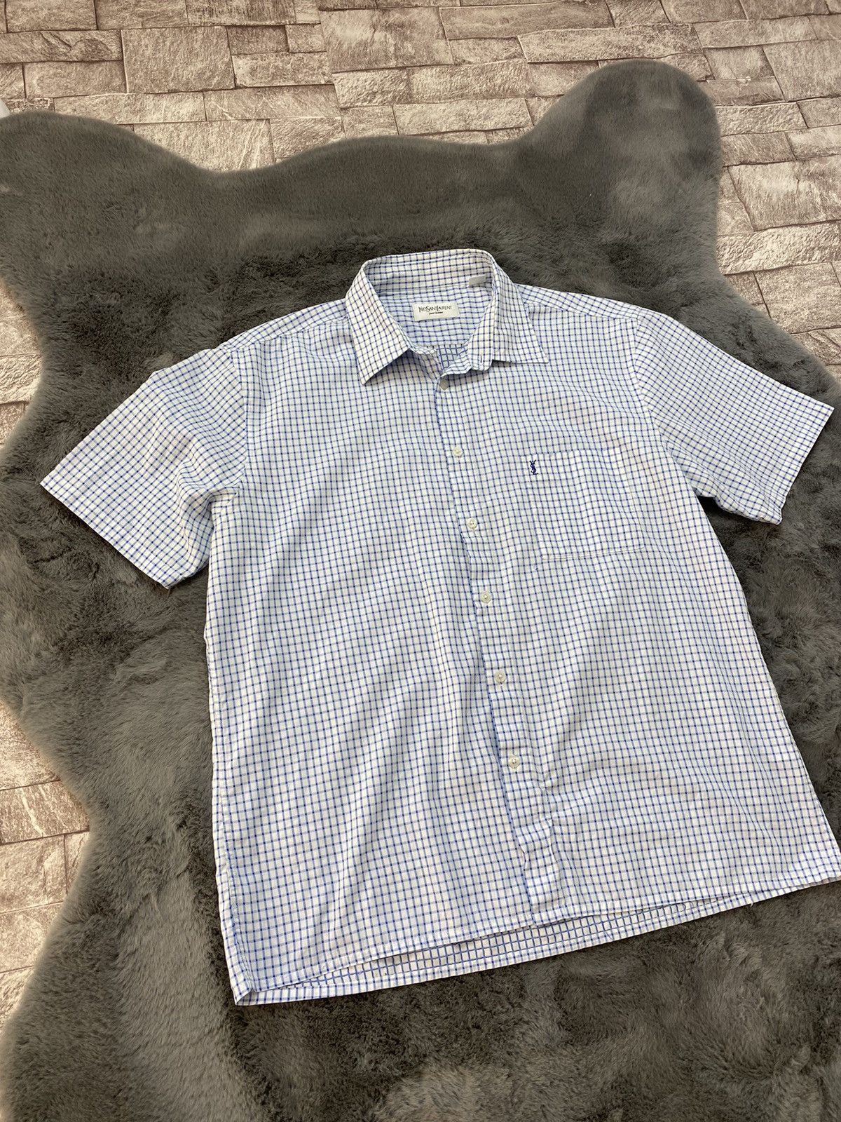 Flannel × Yves Saint Laurent Shirts YSL Yves Saint Laurent style by Travis Scott Xl Size US XL / EU 56 / 4 - 3 Thumbnail