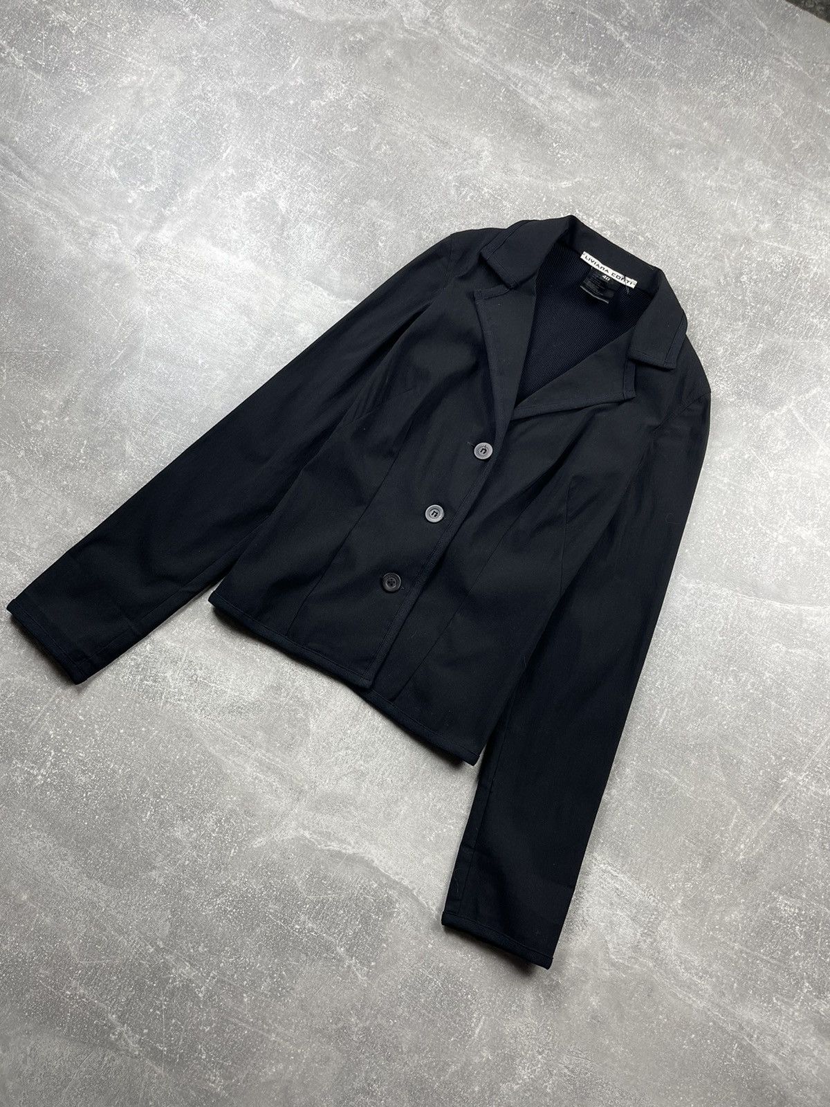 Other Liviana Conti Minimal Tailored Stretch Black Blazer Size S / US 4 / IT 40 - 2 Thumbnail