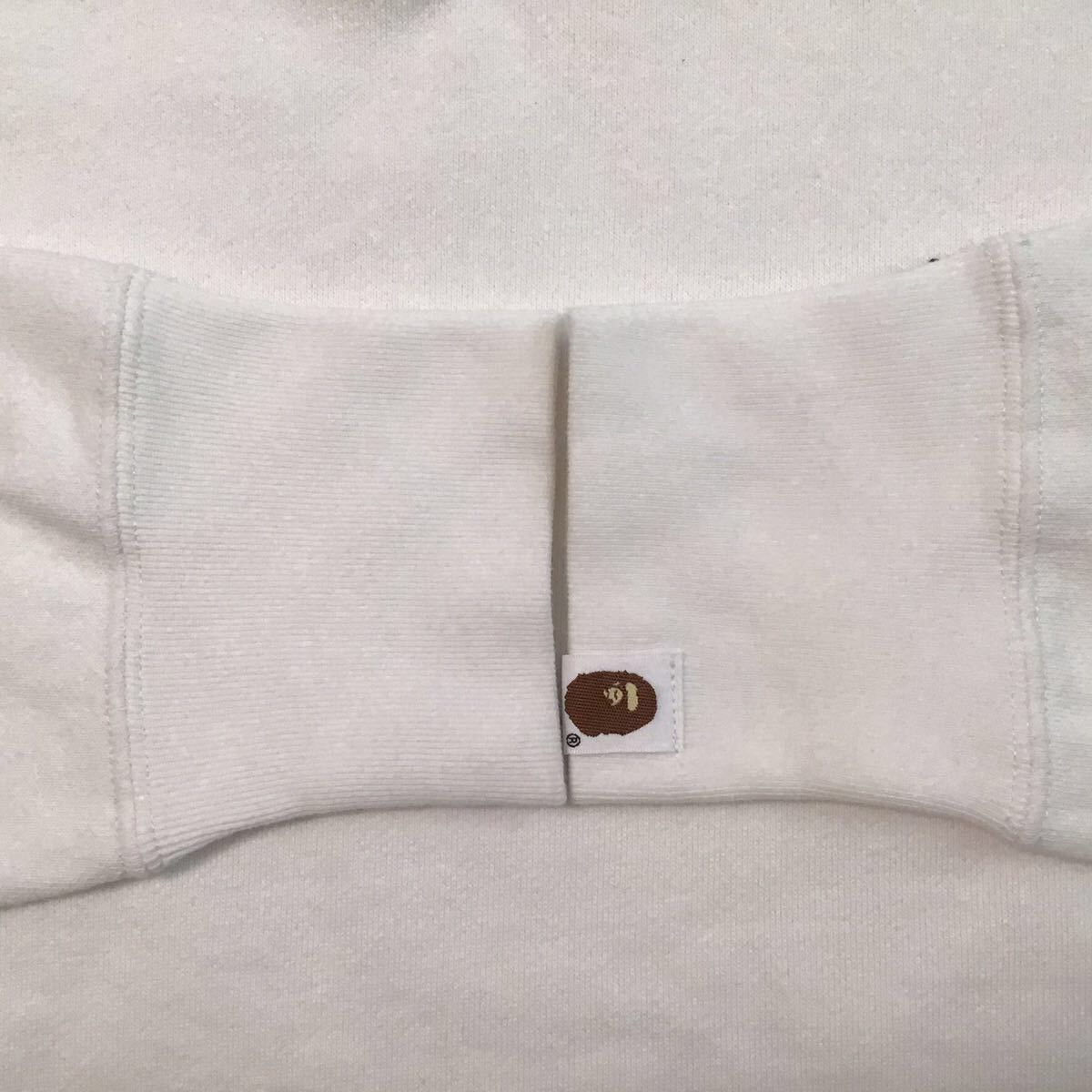 Bape BAPE logo pullover hoodie white a bathing ape Size US S / EU 44-46 / 1 - 6 Thumbnail