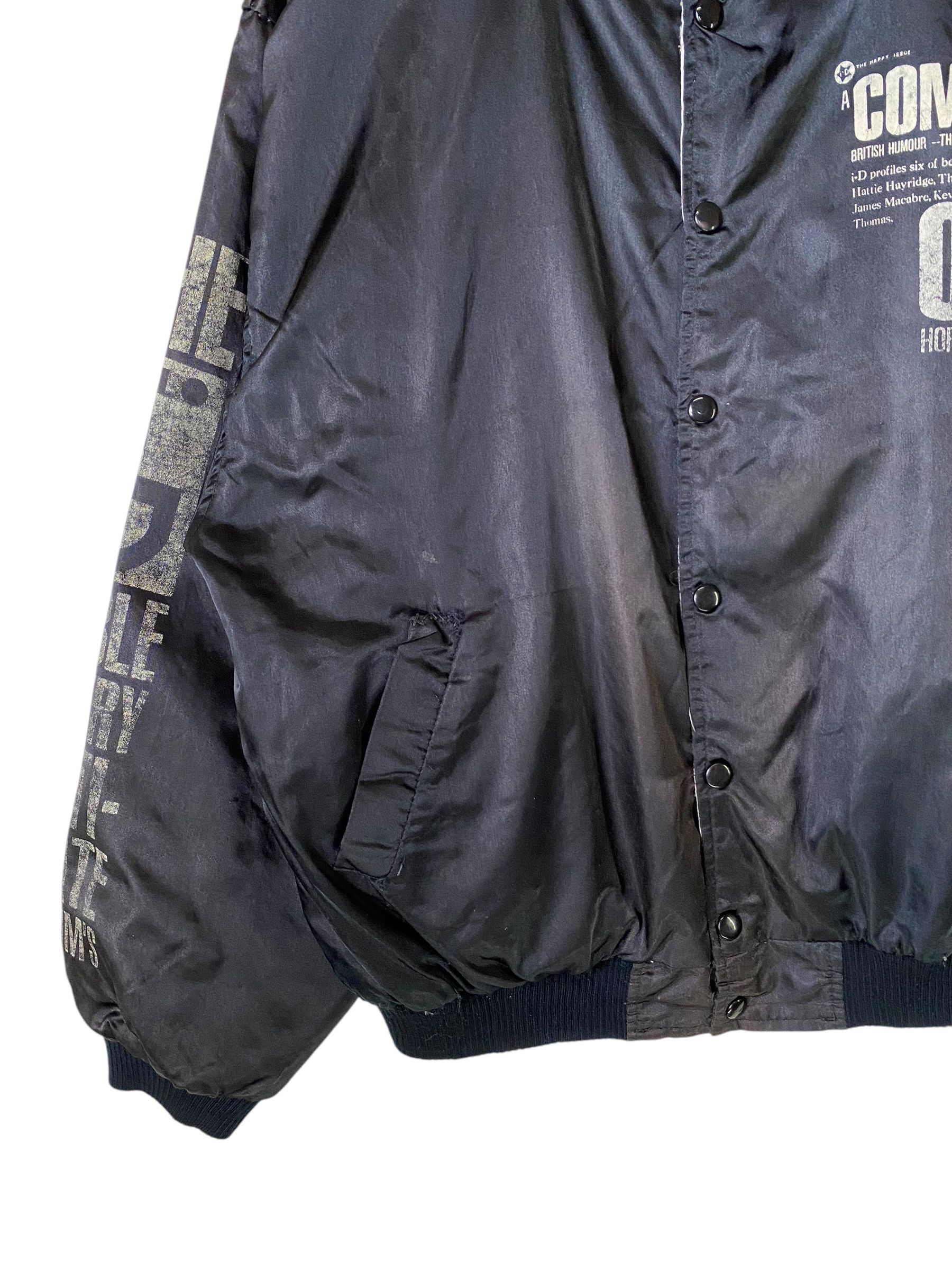 Vintage Rare vintage 80s i-D magazine reversible satin bomber jacket Size US L / EU 52-54 / 3 - 5 Thumbnail