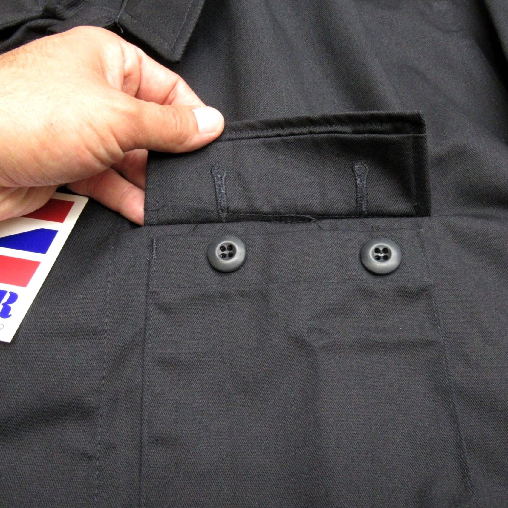 Propper Propper Shirt Mens XL Black BDU Coat 2 Pocket Military Work Utility Uniform NEW Coat Jacket Casual Workwear Mens XL Black Propper Size US XL / EU 56 / 4 - 7 Thumbnail