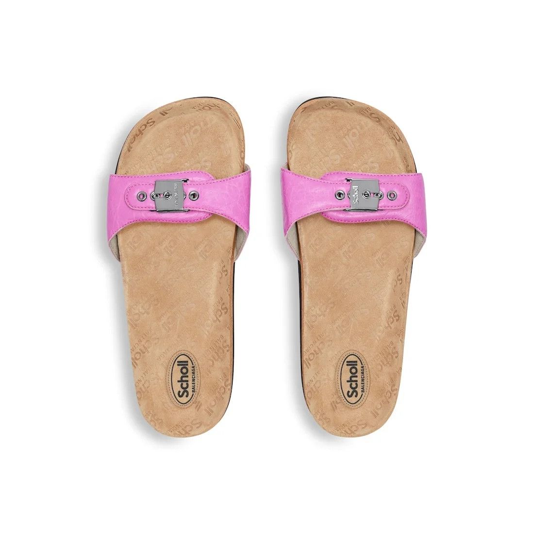 Balenciaga o1tr1nto0526 Scholl Flat Sandals in Glossy Pink Size US 7 / IT 37 - 5 Thumbnail