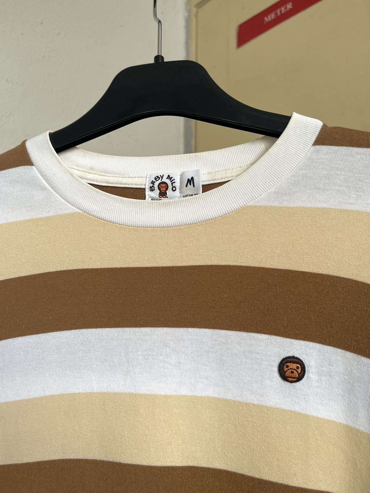 Bape Baby Milo Bape Ape Head Striped Longsleeve Size US M / EU 48-50 / 2 - 3 Thumbnail