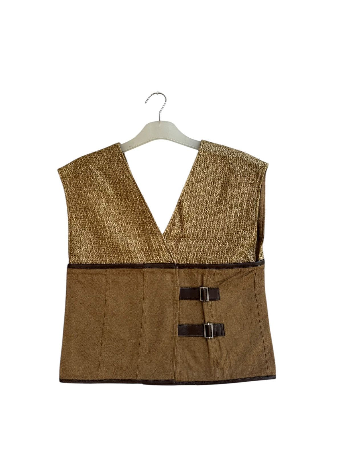 Yoshio Kubo Muller by Yoshiokubo Straw Vest Size US S / EU 44-46 / 1 - 1 Thumbnail