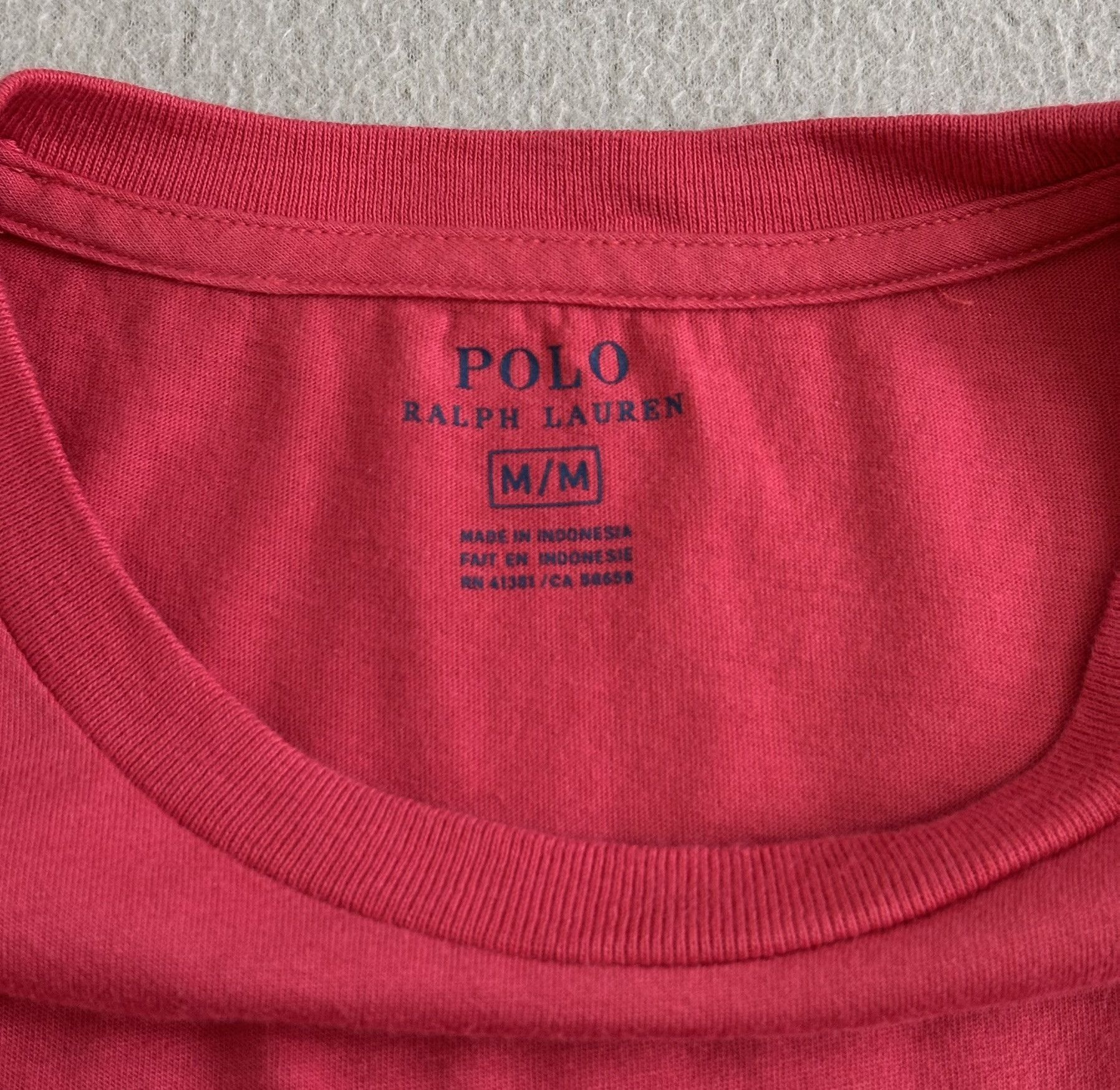 Polo Ralph Lauren Polo Ralph Lauren Red T-shirt Medium Size US M / EU 48-50 / 2 - 10 Thumbnail
