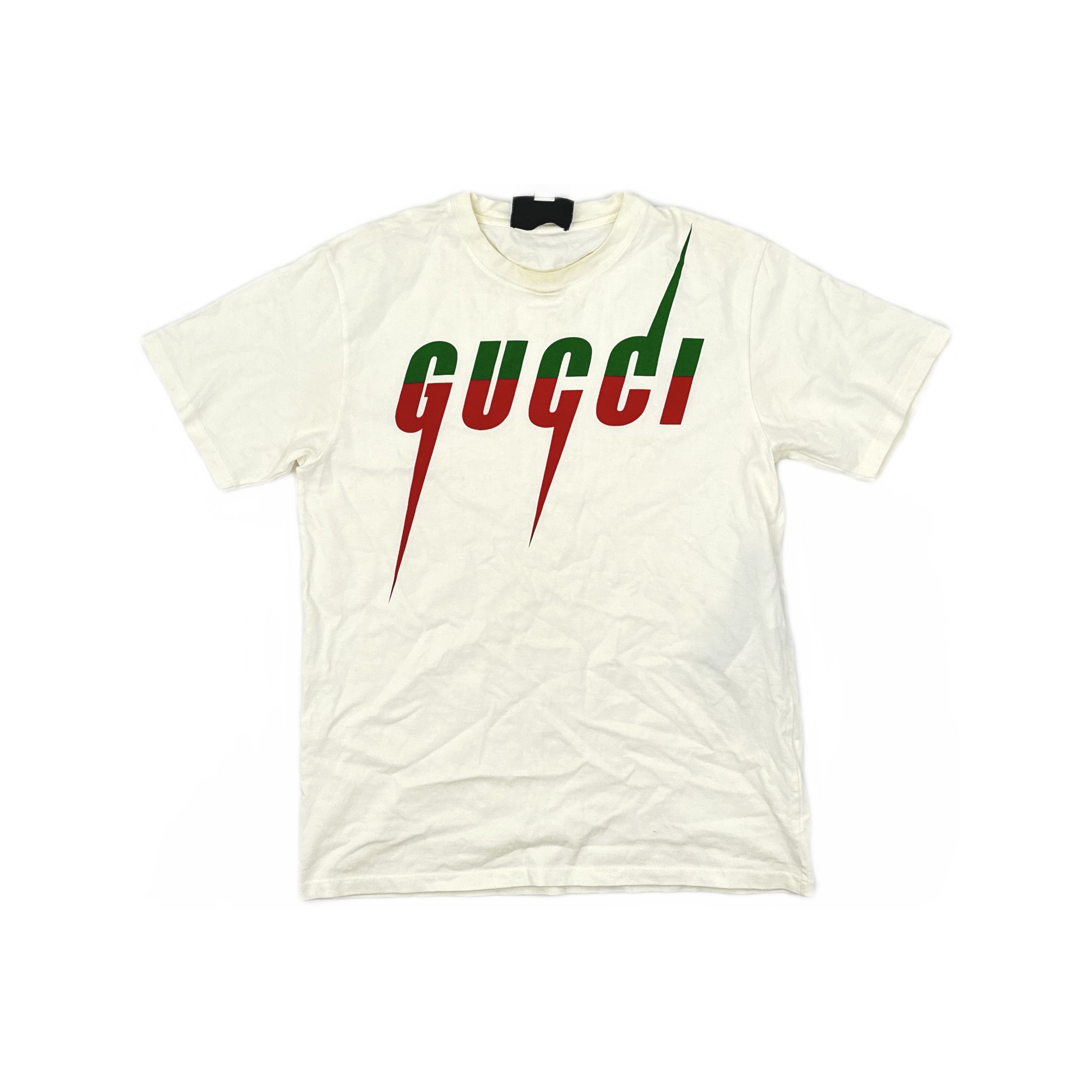 Gucci Gucci Blade Logo Print T-Shirt Size M Size US M / EU 48-50 / 2 - 1 Thumbnail