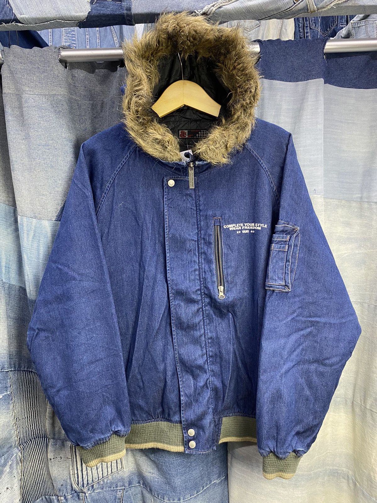 Vans fur denim jacket vintage vans winter session Size US L / EU 52-54 / 3 - 3 Thumbnail