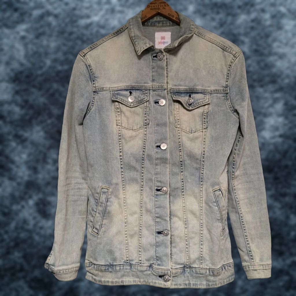 Vintage LuLaRoe Womens Jeans Jacket Light Denim XXS Cotton Spandex Stretch Blue Size 24" / US 00 / IT 34 - 1 Thumbnail