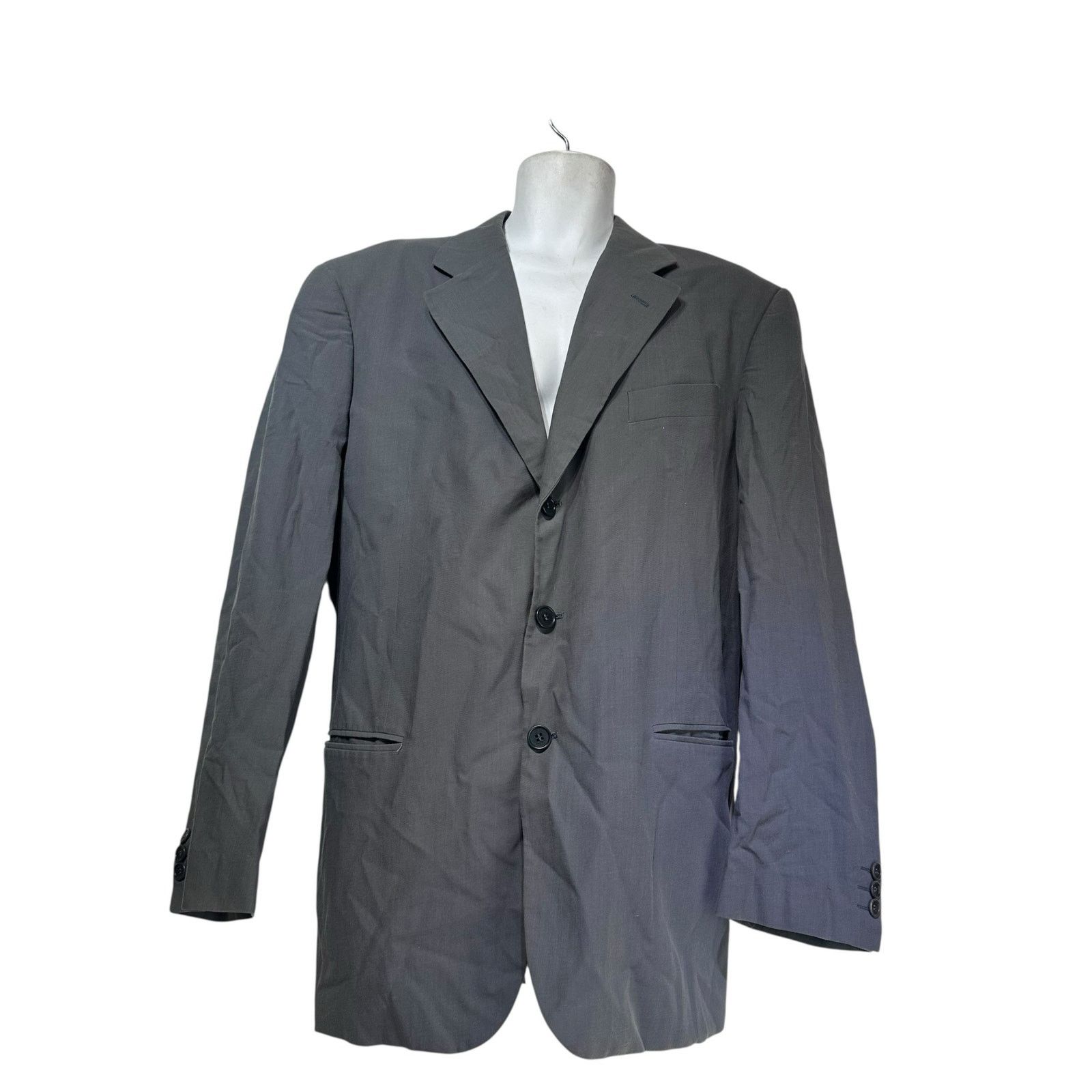 Giorgio Armani Giorgio Armani Le Collezioni Italy Gray Blazer Coat Size 44 Size 44R - 1 Thumbnail