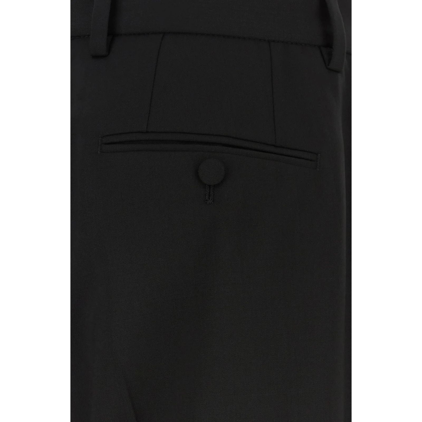 Dolce & Gabbana DOLCE&GABBANA Black Stretch Wool Pants New & Authentic (Men' Size US 34 / EU 50 - 3 Thumbnail