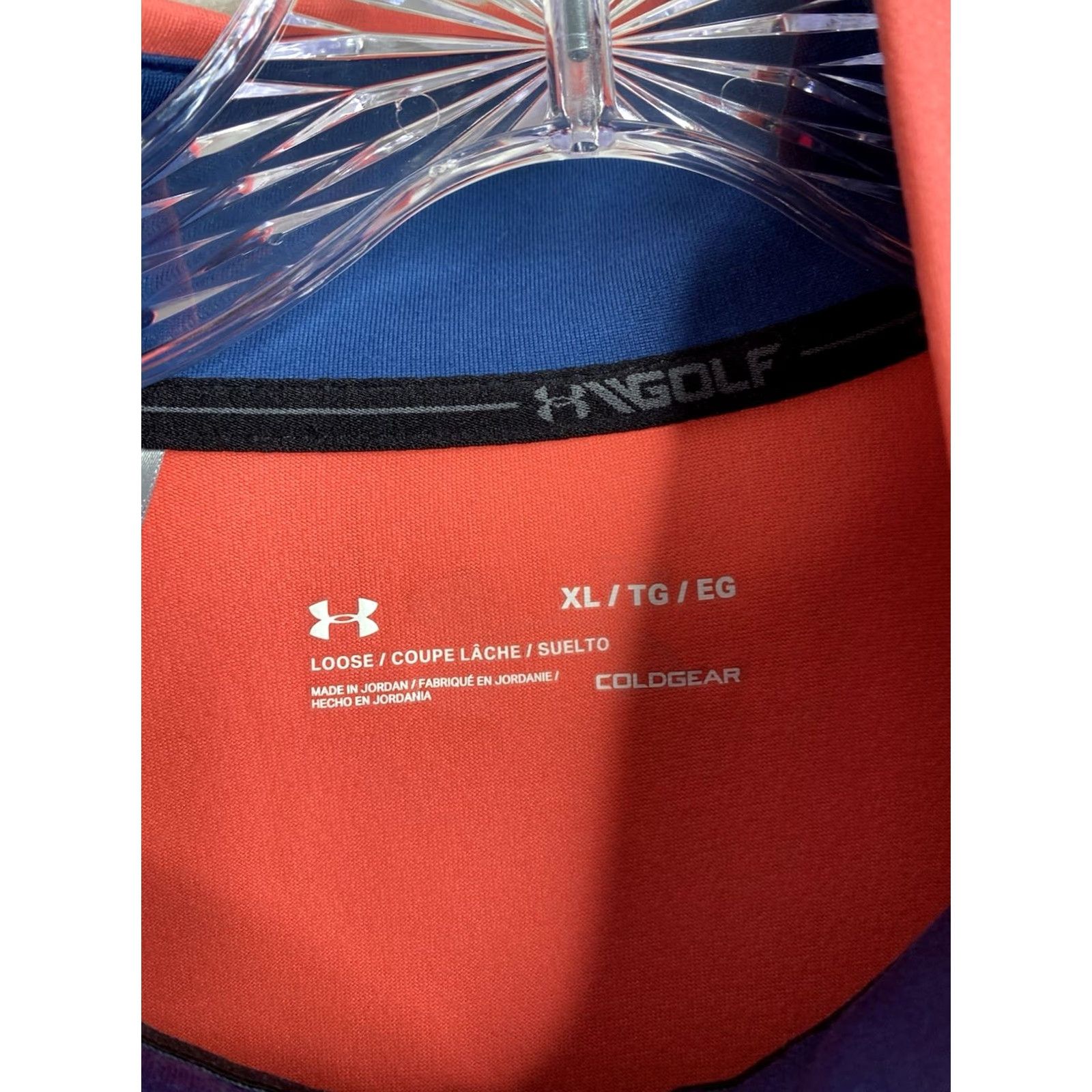 Under Armour Under Armour ColdGear Pullover Mens XL 1/4 Zip Blue Orange Multicolor Long Sleeve Sweatshirt Knit Activewear Casual Brand: Under Armour ColdGear Model Size US XL / EU 56 / 4 - 5 Thumbnail