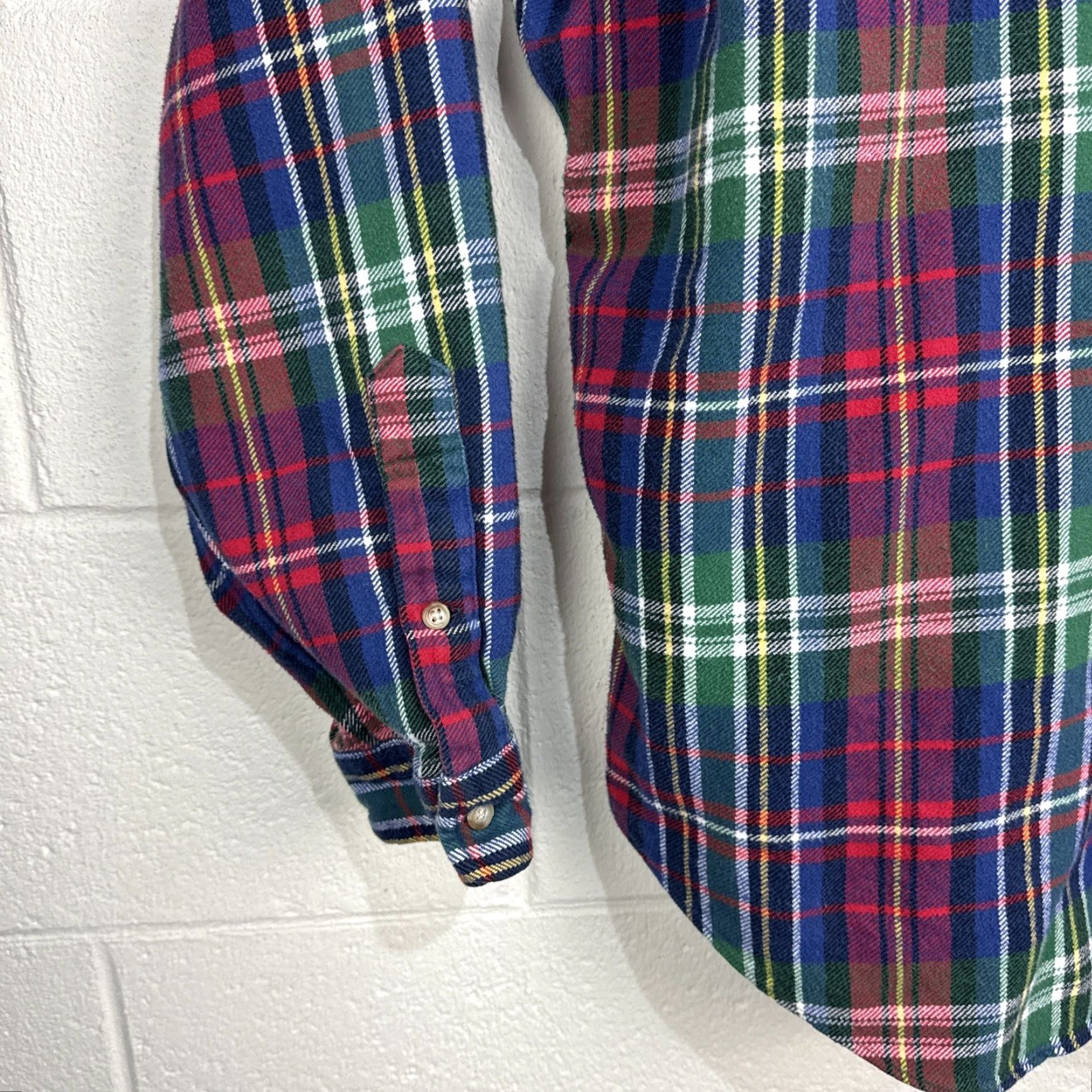 Ralph Lauren Ralph Lauren Classic Fit Plaid Flannel Shirt Men's XL Long Sleeve Red Blue Size US XL / EU 56 / 4 - 6 Thumbnail