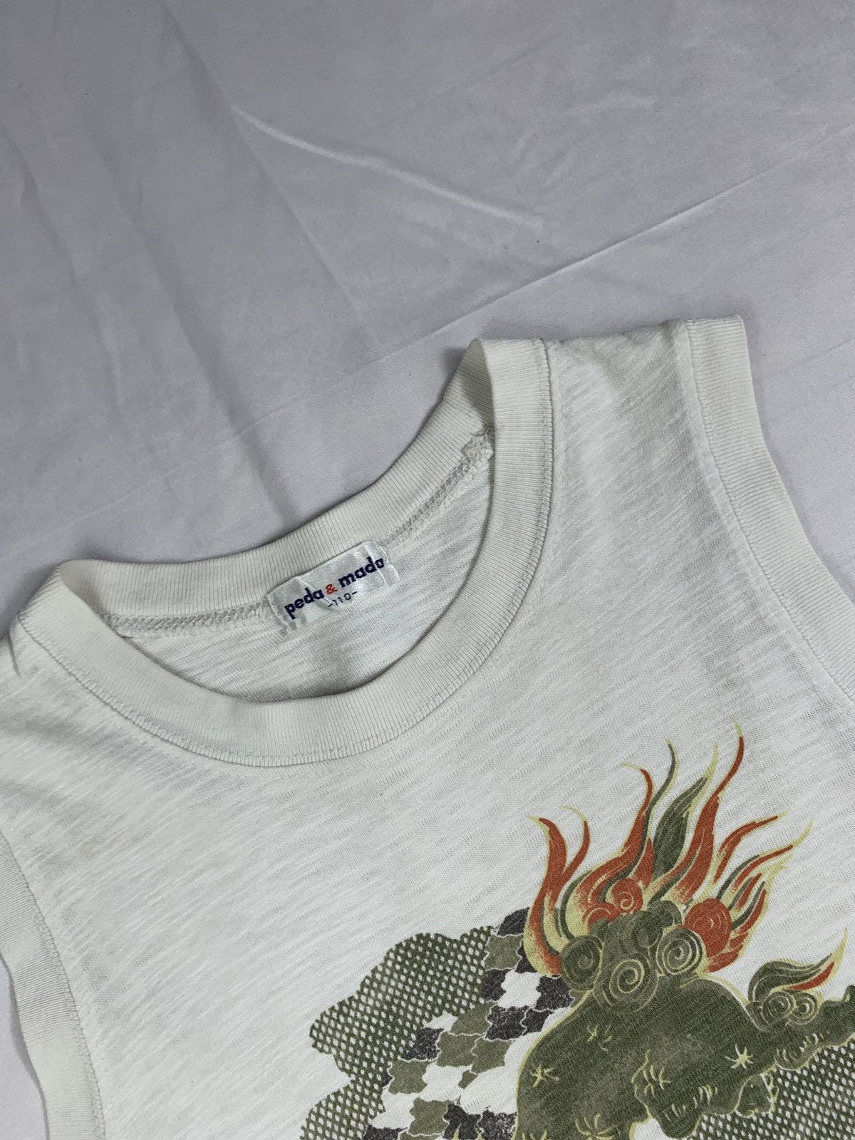 Japanese Brand y2k peda & mada Japan Lion Oriental Art Graphic Cropped Top Size S / US 4 / IT 40 - 6 Thumbnail
