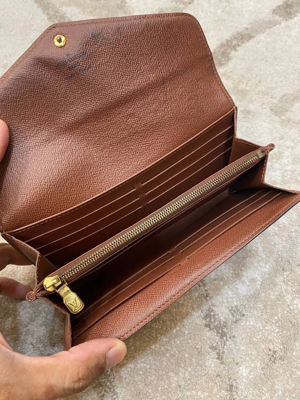 Louis Vuitton Louis Vuitton Monogram Portefeuille Sarah Long Wallet Size ONE SIZE - 5 Thumbnail