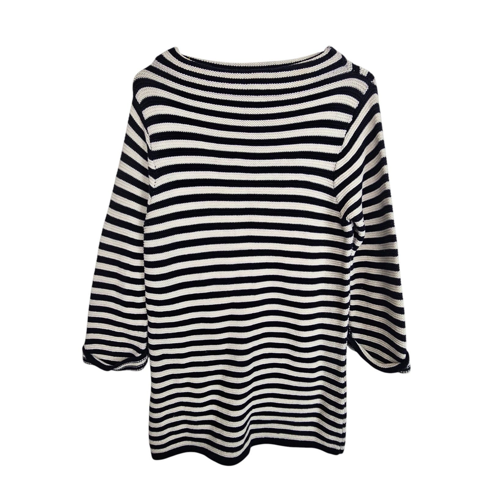 Boden Boden Womens Wool Striped Knit Sweater Sz 8 Classic Nautical Size M / US 6-8 / IT 42-44 - 1 Thumbnail