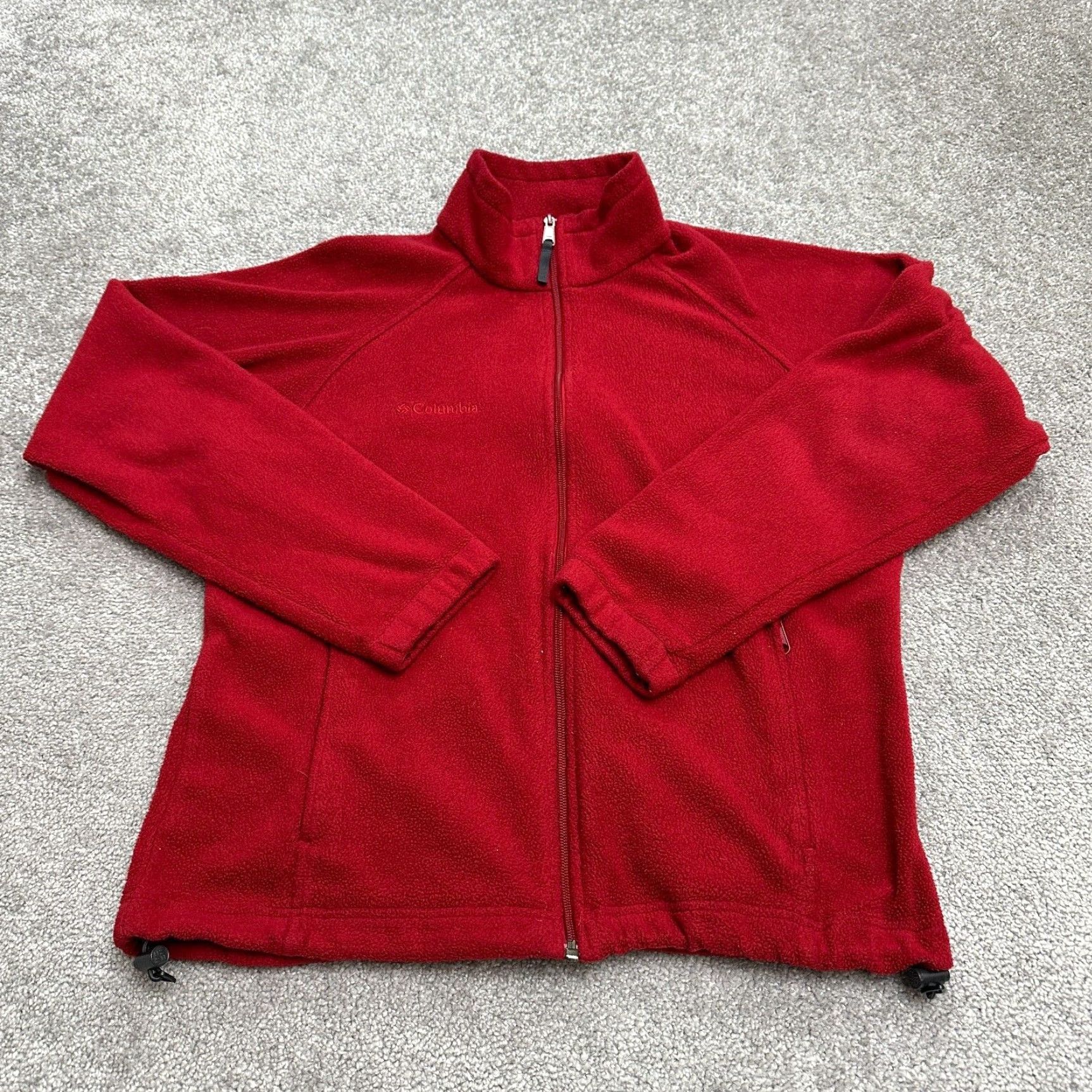 Vintage Columbia Benton Springs Fleece Jacket Women Medium Red Full Zip Outdoor Hiking Womens Size M / US 6-8 / IT 42-44 - 2 Thumbnail