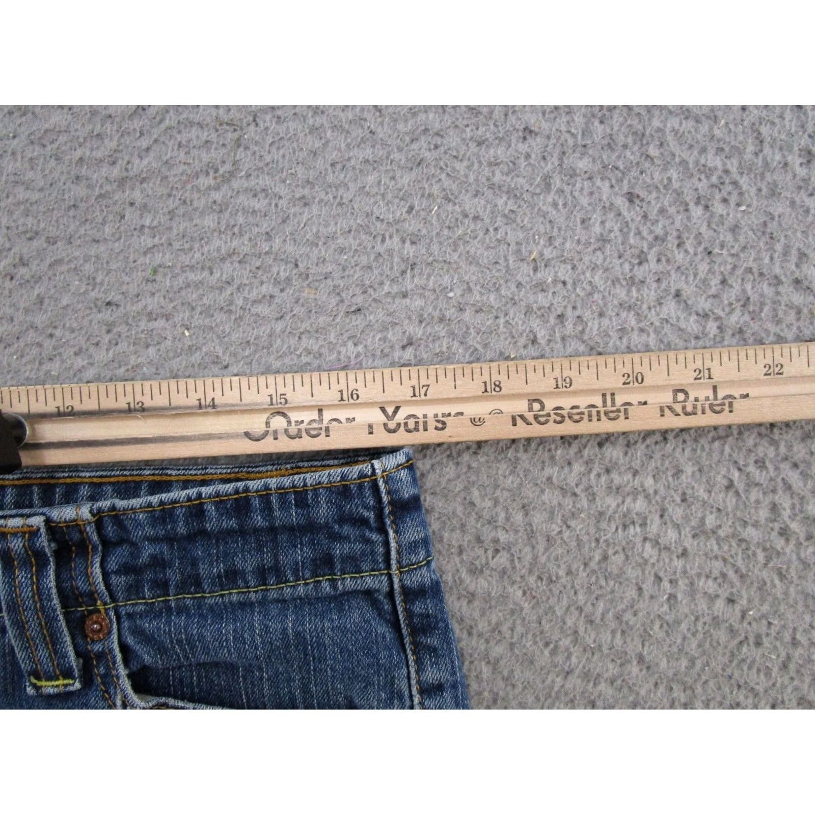Levi's VINTAGE Levi's 525 Bootcut Jeans Women 12 Blue Denim Stretch 5-Pocket Read Size 34" / US 12 / IT 48 - 6 Thumbnail