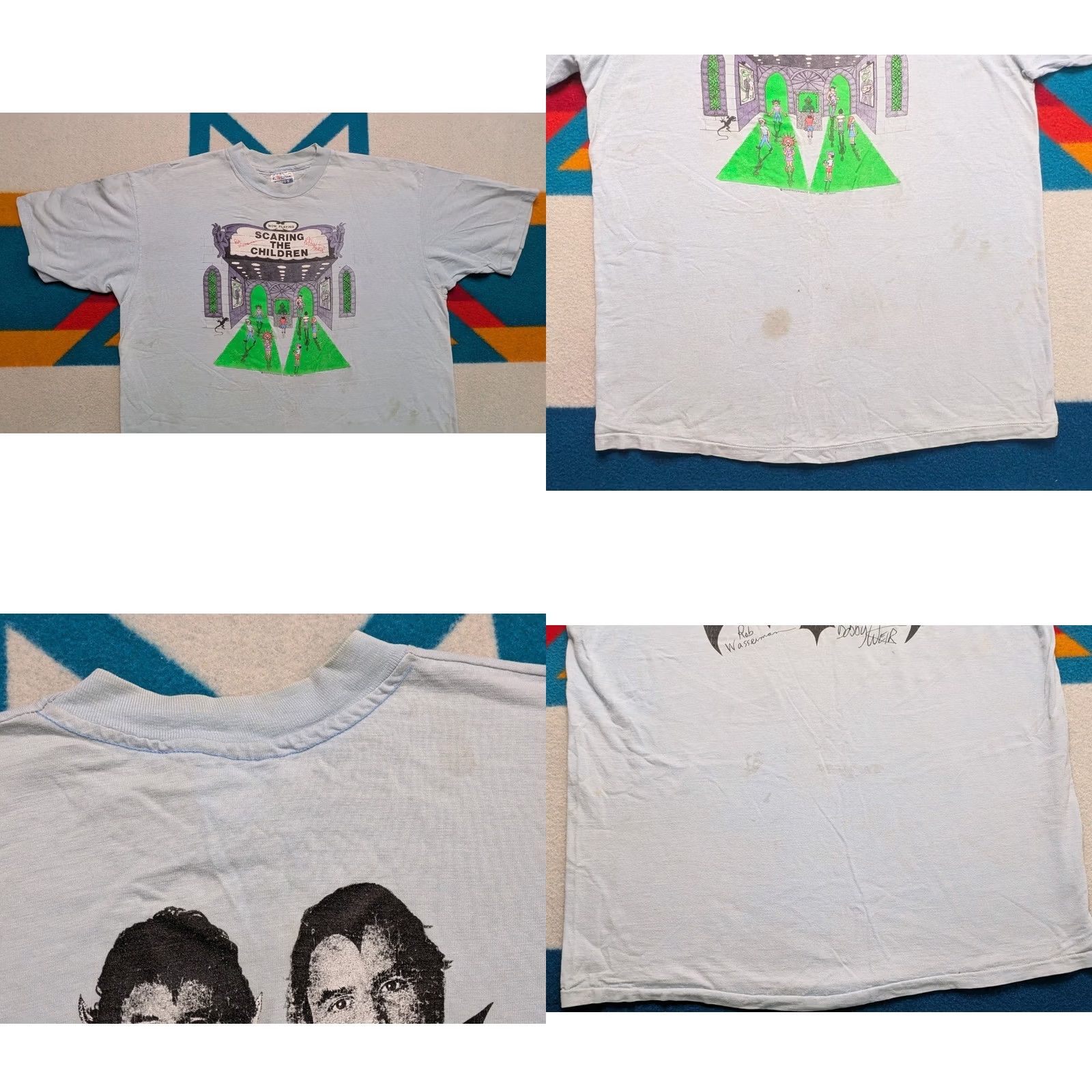 Hanes VINTAGE Grateful Dead Shirt Bobby Weir Scaring The Children USA XL Hanes Band 80s Mens Size US XL / EU 56 / 4 - 8 Thumbnail