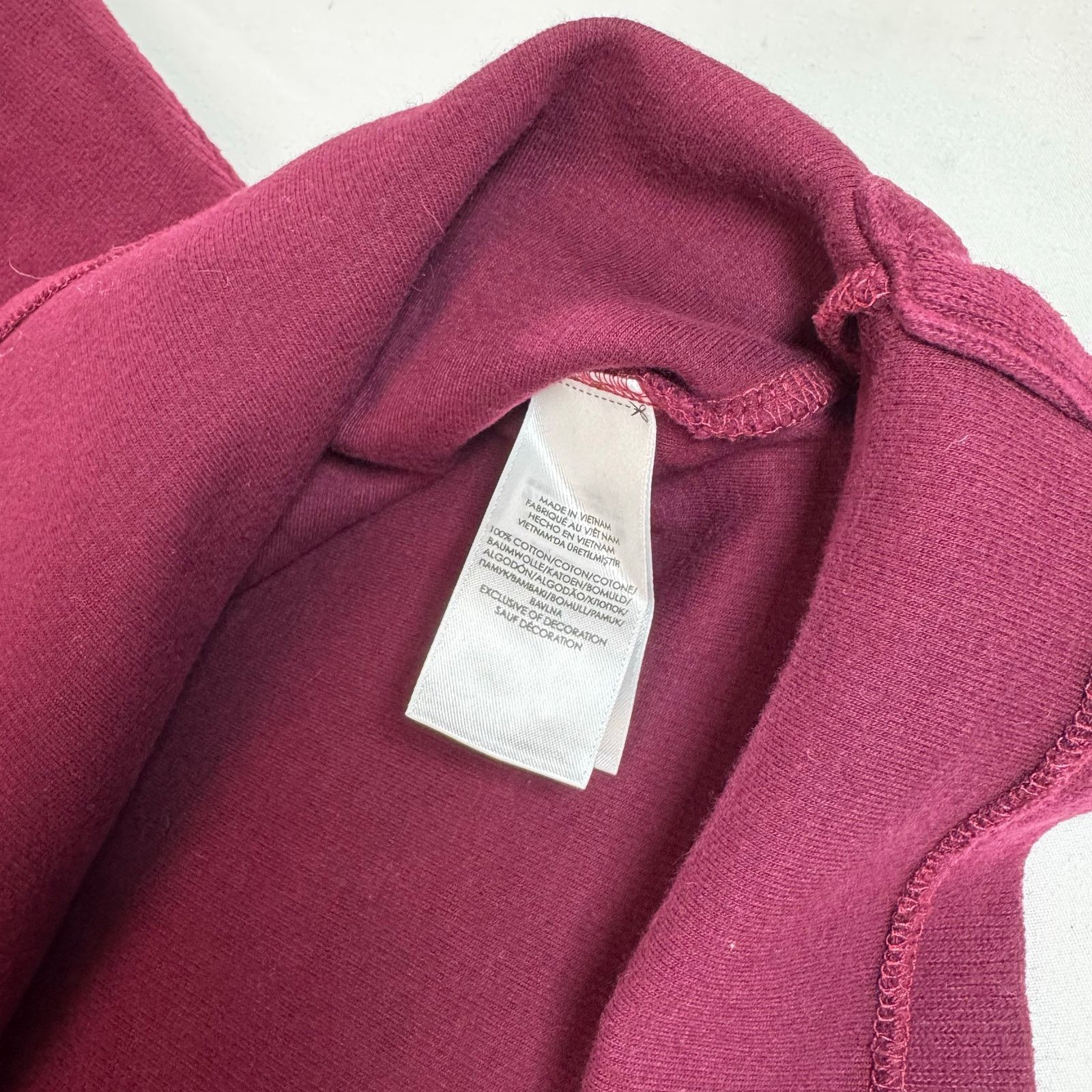 Polo Ralph Lauren Polo Ralph Lauren XL Burgundy Zip Cotton Sweater Pullover Size US XL / EU 56 / 4 - 3 Thumbnail