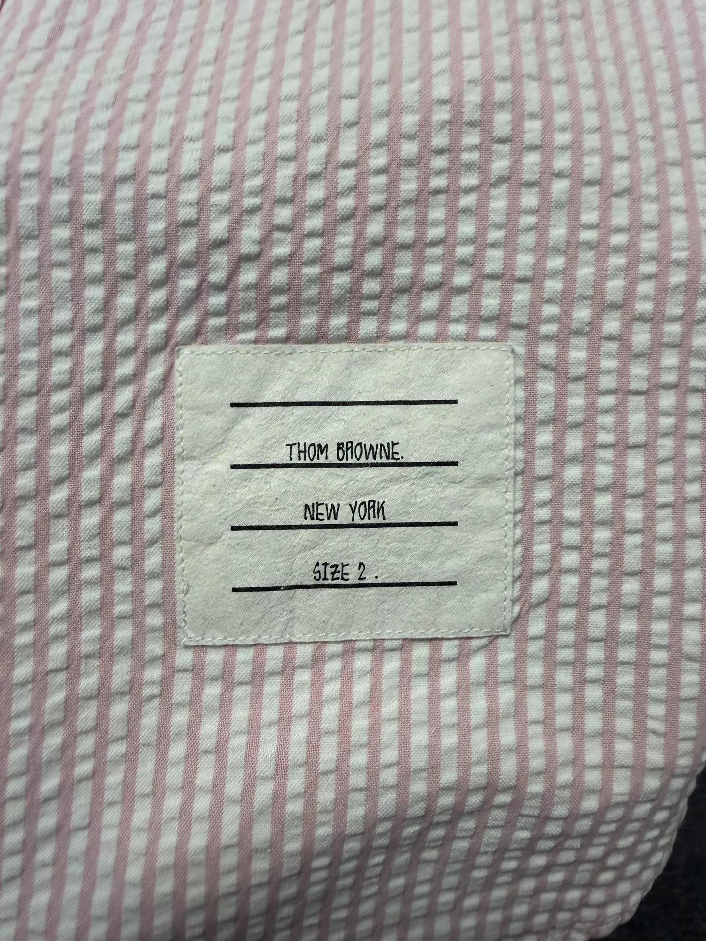 Thom Browne Thom Browne Pink Bubble Short Sleeve Shirt Size 2 Rare Size US M / EU 48-50 / 2 - 4 Thumbnail