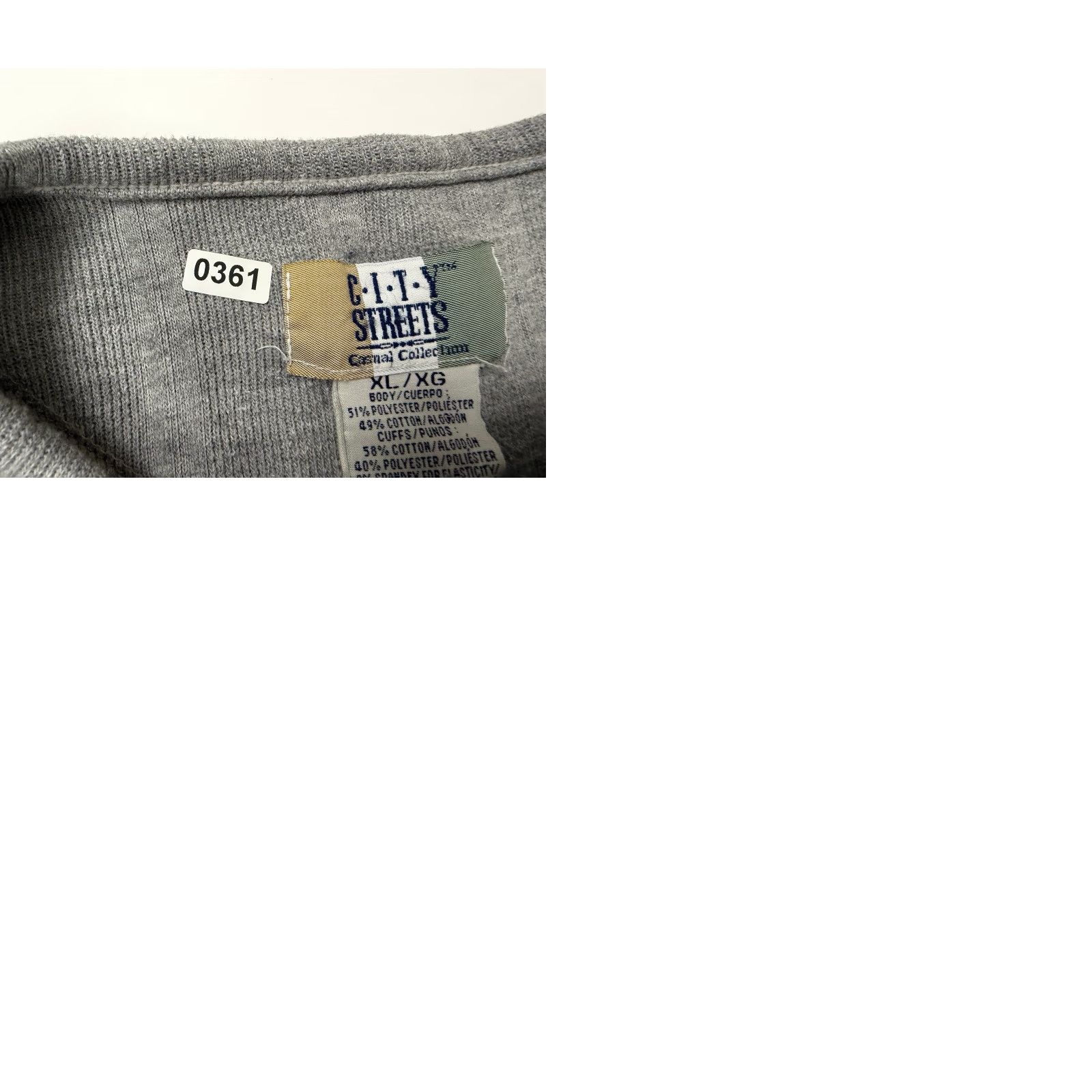 Vintage VINTAGE City Streets Henley Shirt Mens XL Oversized Heavyweight Grunge 90s 50s Bohemian Hippie Hipster Outdoor Gray Size US XL / EU 56 / 4 - 10 Thumbnail