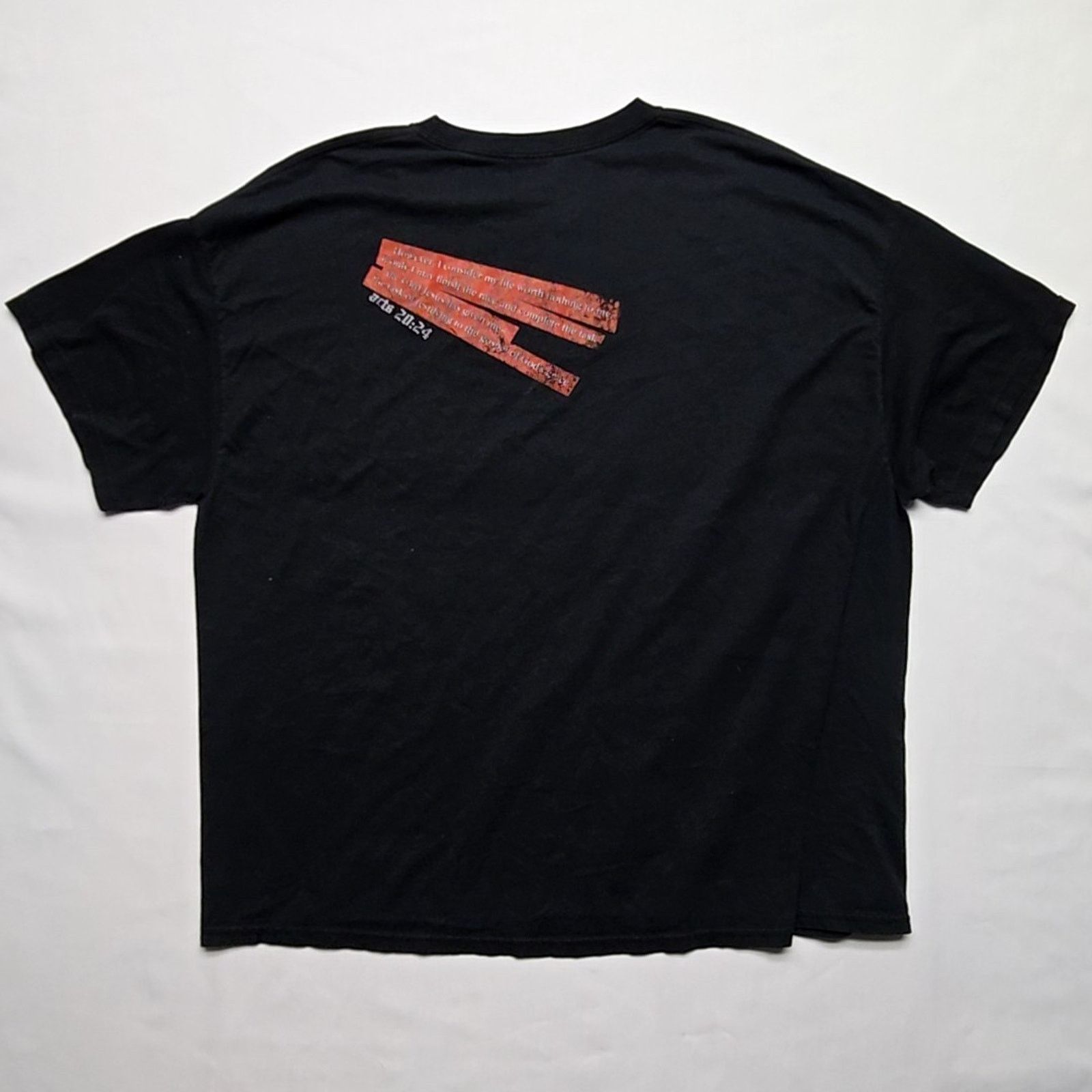 Hanes Jeremy Camp Acts 20:24 Shirt Mens XL Black Graphic Tee 2000s Size US XL / EU 56 / 4 - 4 Thumbnail