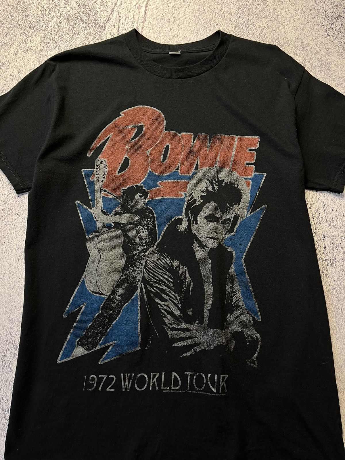Band Tees David Bowie Ziggy Stardust 1972 World Tour T Shirt Rare Size US M / EU 48-50 / 2 - 4 Thumbnail