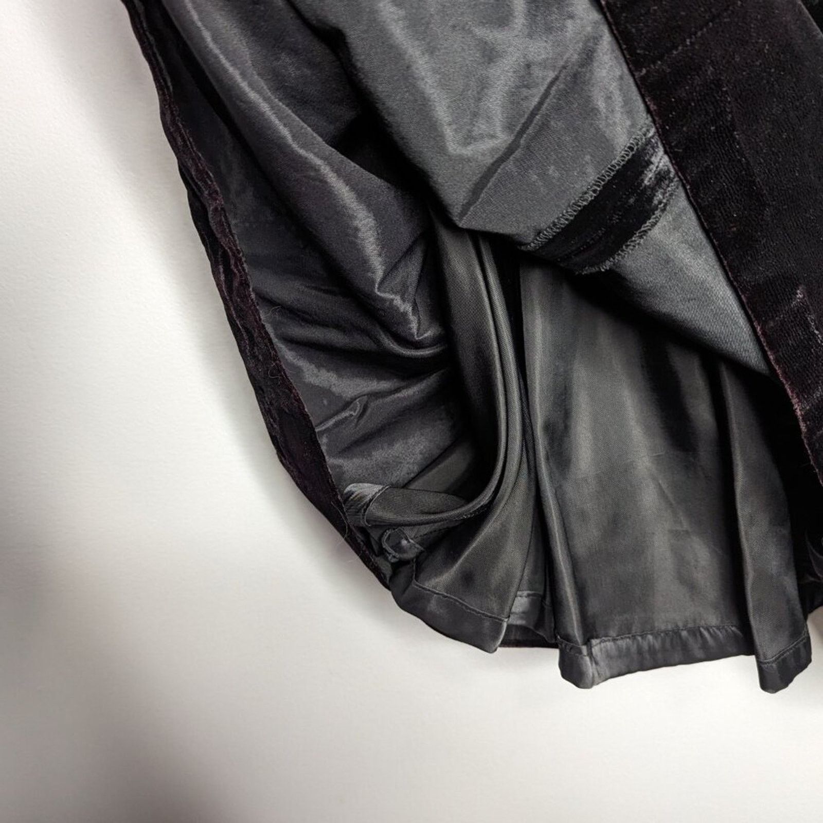 Vintage Be Art By Esquire Vintage 90's Black Velvet Dress Collared Size S / US 4 / IT 40 - 7 Thumbnail