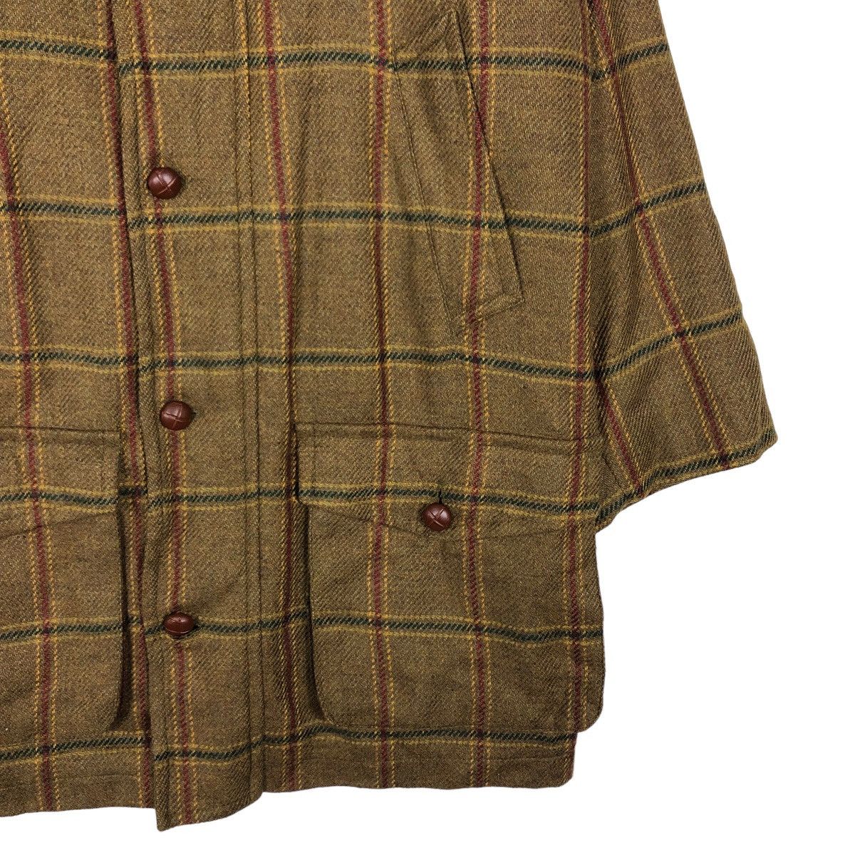 DAKS 🔥Vintage Wool Jacket Daks Fly Herringbone Tartan Design Size US M / EU 48-50 / 2 - 5 Thumbnail