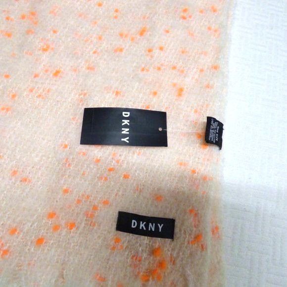 DKNY DKNY Pop-Neon Speckled Scarf, 16x76 Neon Orange Size ONE SIZE - 6 Thumbnail