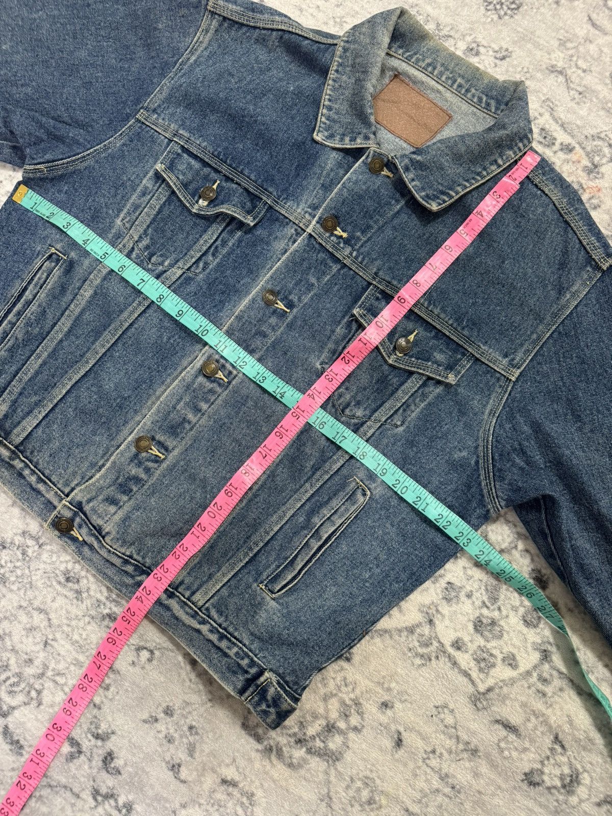 Vintage JAPANESE TUCKER BLUE DENIM JACKET Size US L / EU 52-54 / 3 - 13 Thumbnail