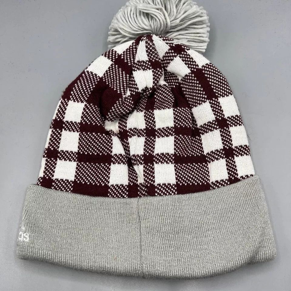 Adidas Mississippi State Bulldogs Hat Men Cuffed Beanie Pom Pom Size ONE SIZE - 2 Thumbnail
