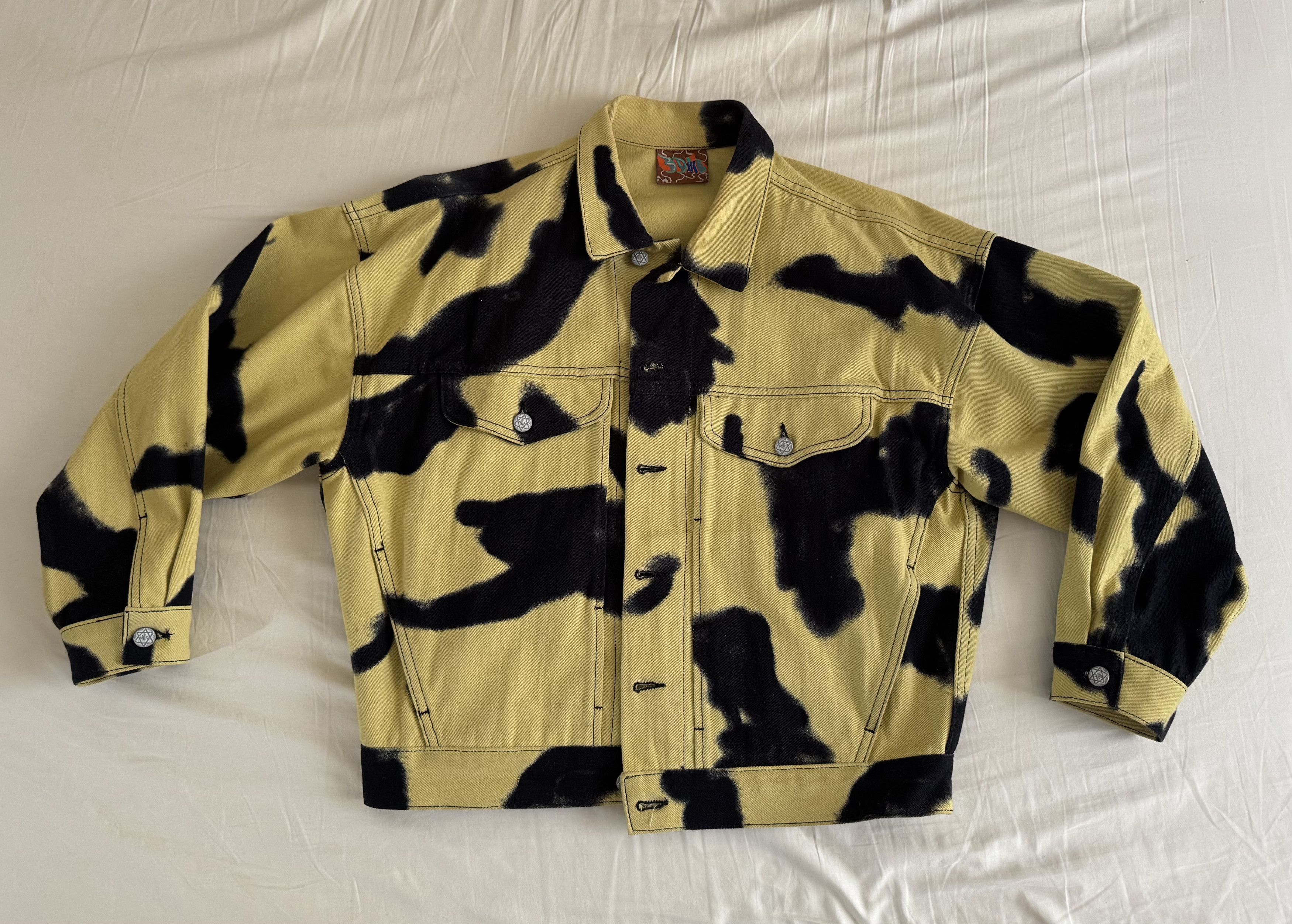 Come Tees Yellow and Black Denim Jacket Size US M / EU 48-50 / 2 - 2 Thumbnail